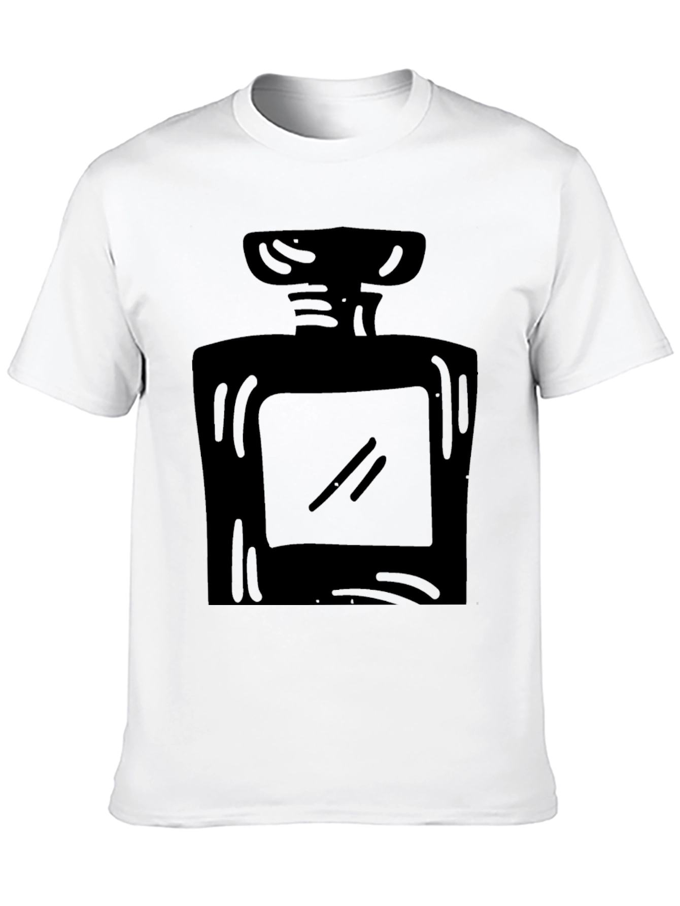 Black Perfume Bottle Graphic T-Shirt
