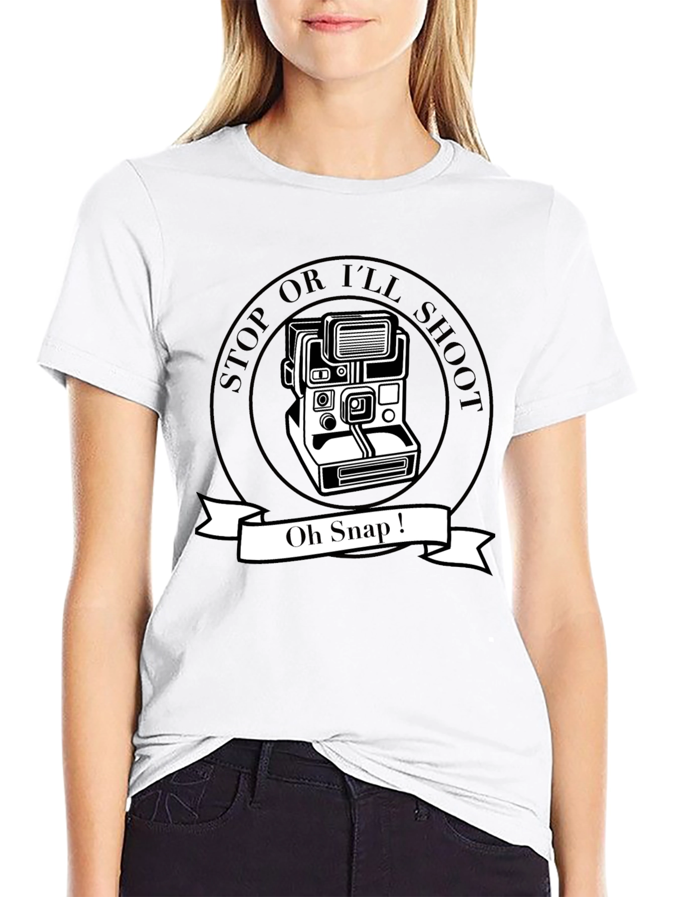 Oh Snap! Instant Camera Graphic T-Shirt