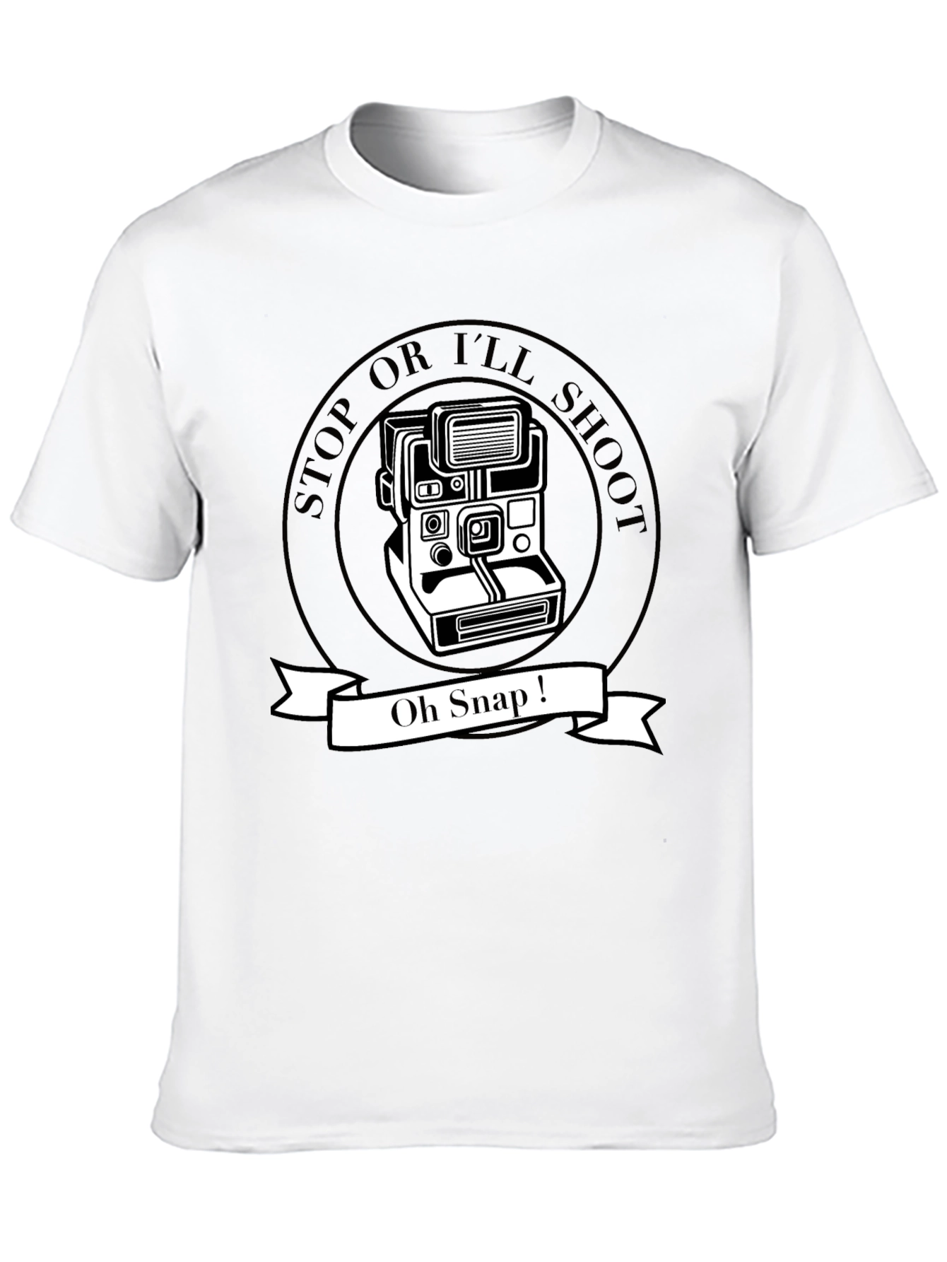 Oh Snap! Instant Camera Graphic T-Shirt