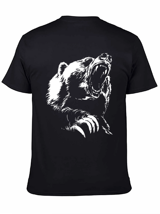 Bear Graphic T-Shirt - Mens Black Tee