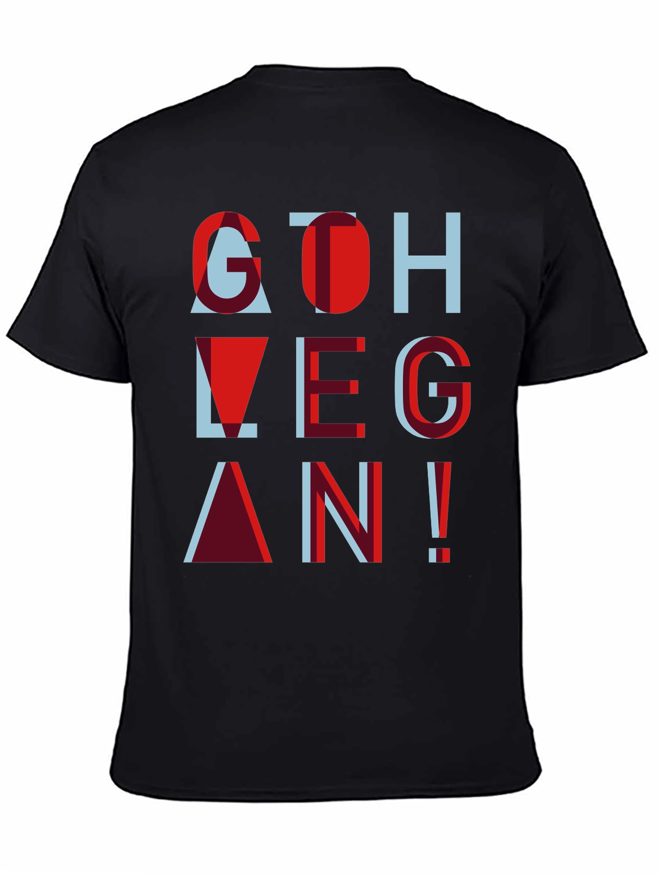 Go Vegan Tee - Stylish Graphic Print