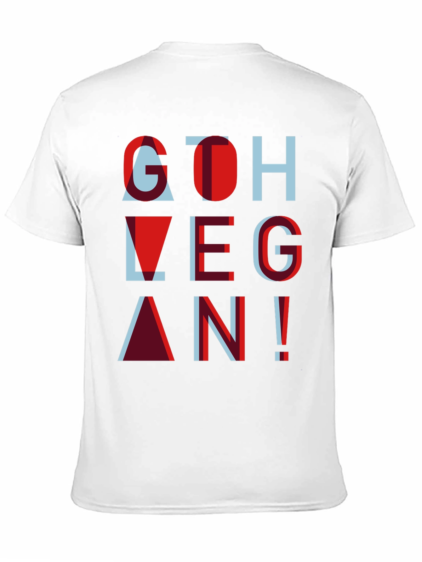 Go Vegan Tee - Stylish Graphic Print