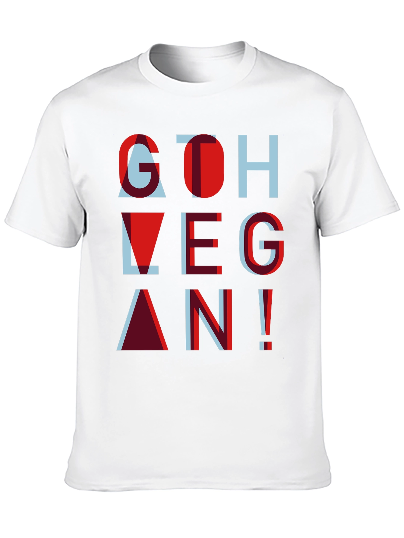 Go Vegan Tee - Stylish Graphic Print