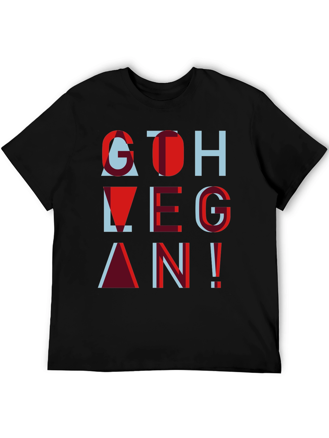 Go Vegan Tee - Stylish Graphic Print