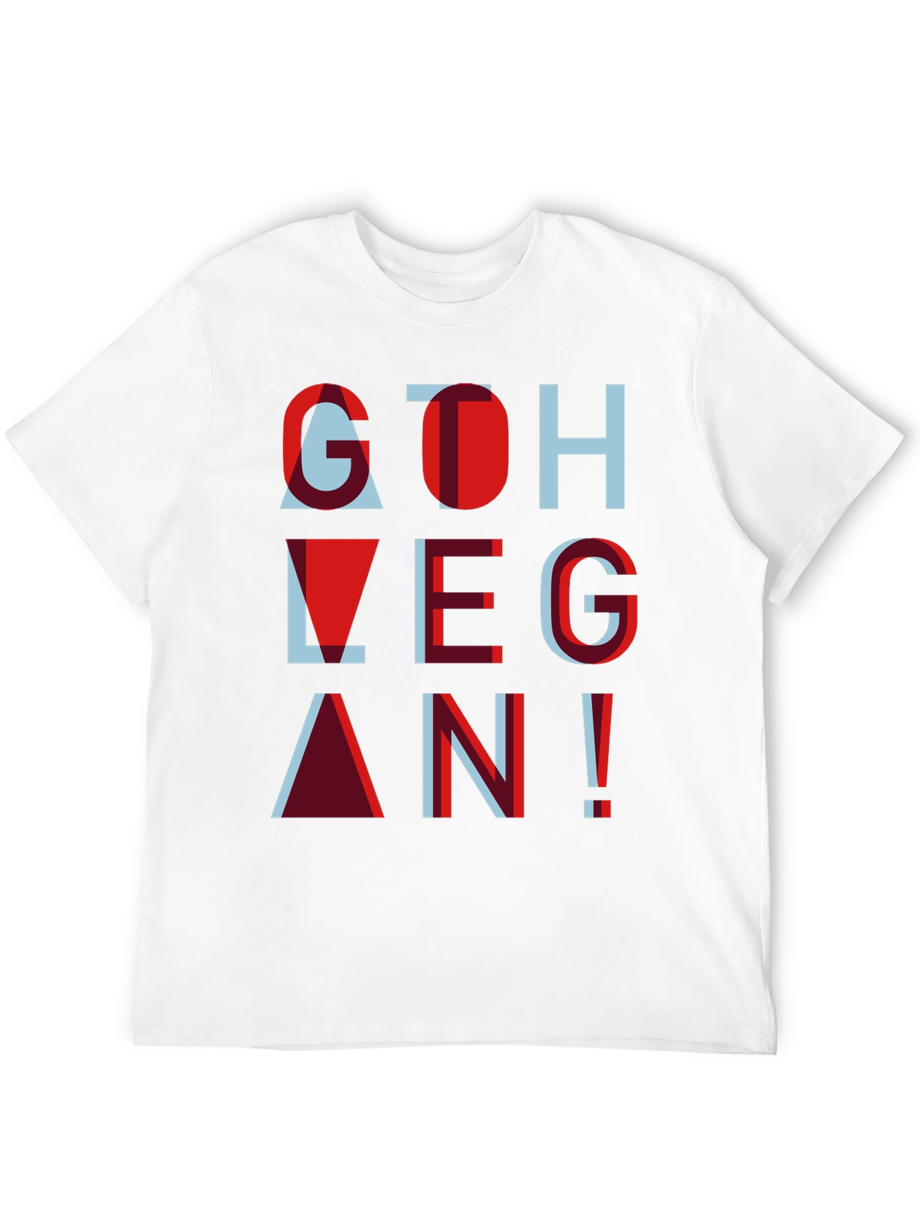 Go Vegan Tee - Stylish Graphic Print