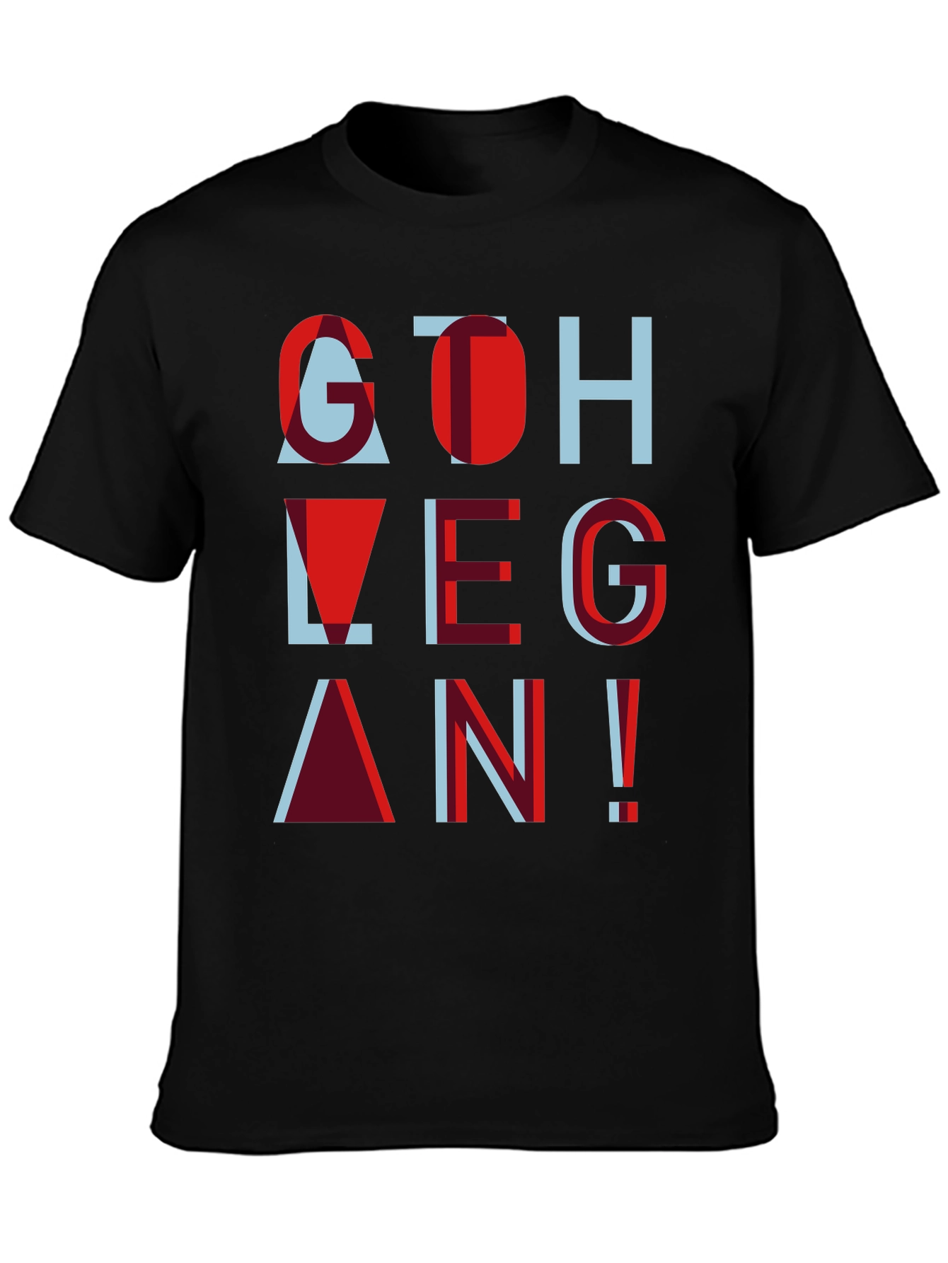 Go Vegan Tee - Stylish Graphic Print