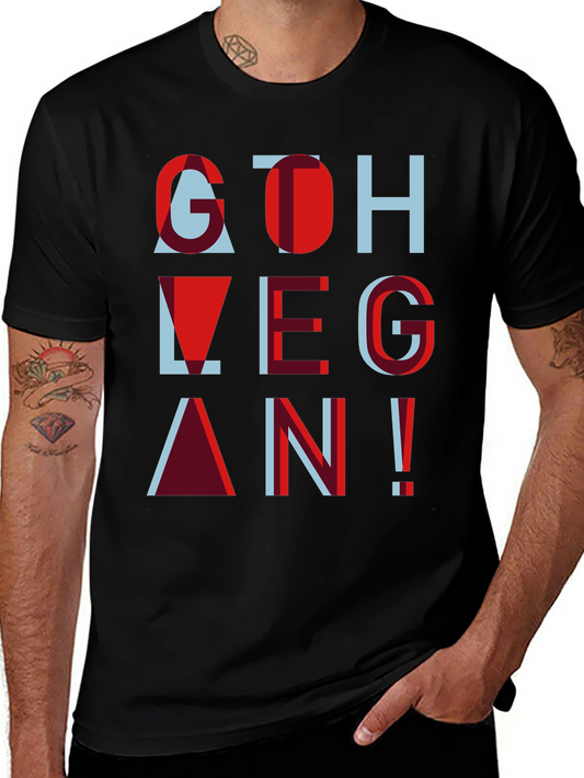 Go Vegan Tee - Stylish Graphic Print