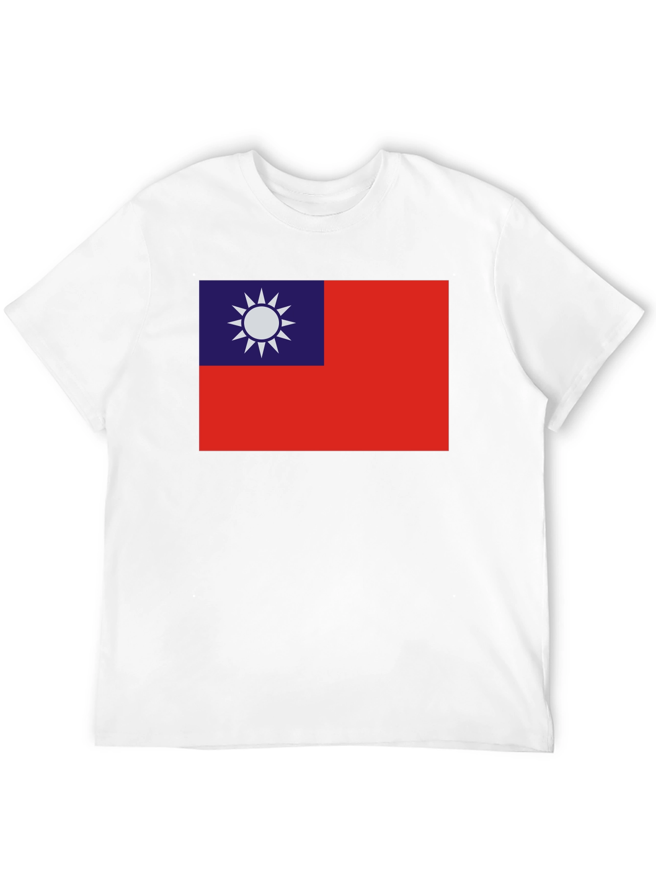 Taiwan Flag Graphic Tee - Black Cotton Comfort