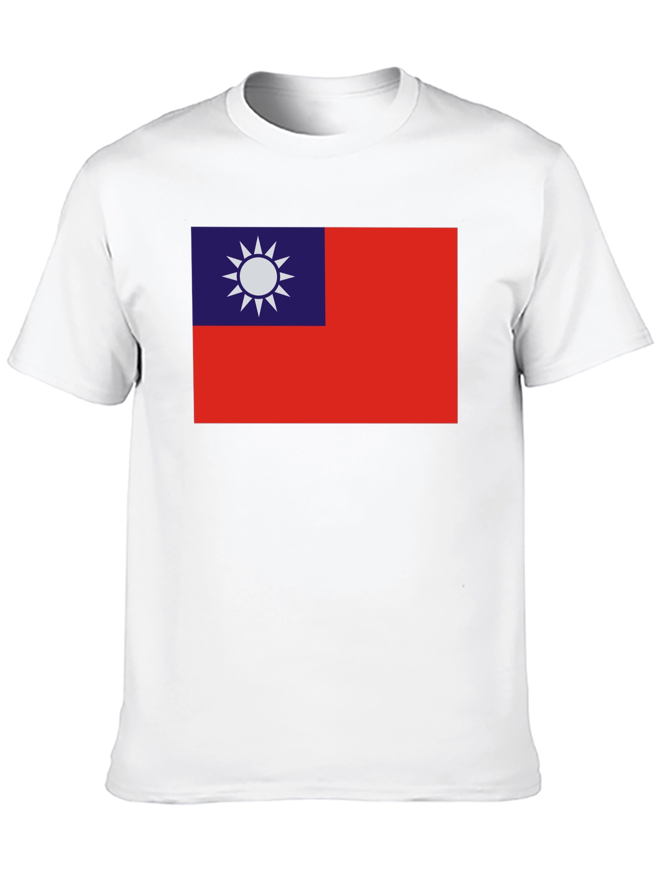 Taiwan Flag Graphic Tee - Black Cotton Comfort