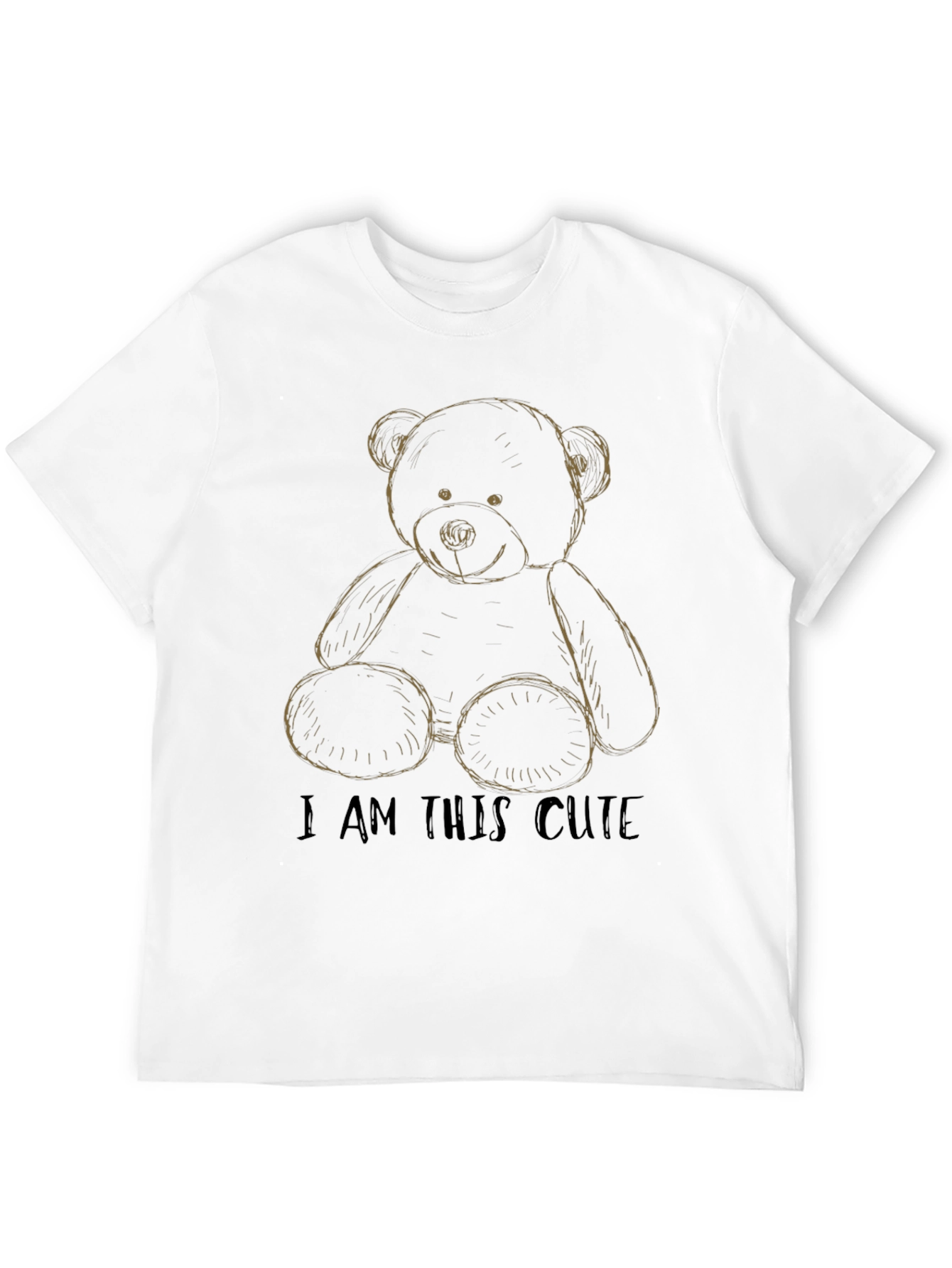 Cute Teddy Bear Graphic T-Shirt