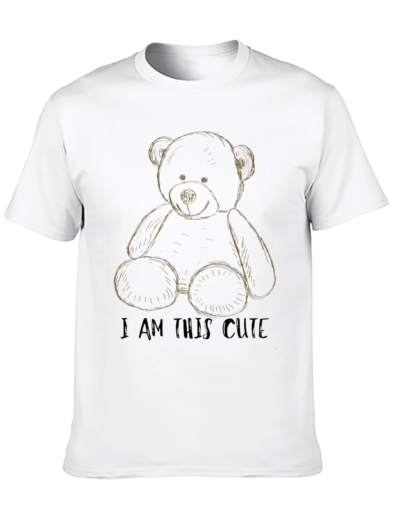 Cute Teddy Bear Graphic T-Shirt