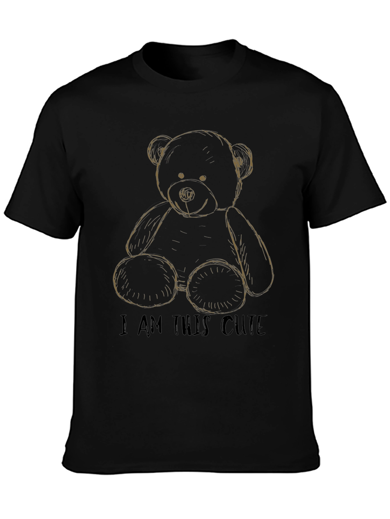 Cute Teddy Bear Graphic T-Shirt