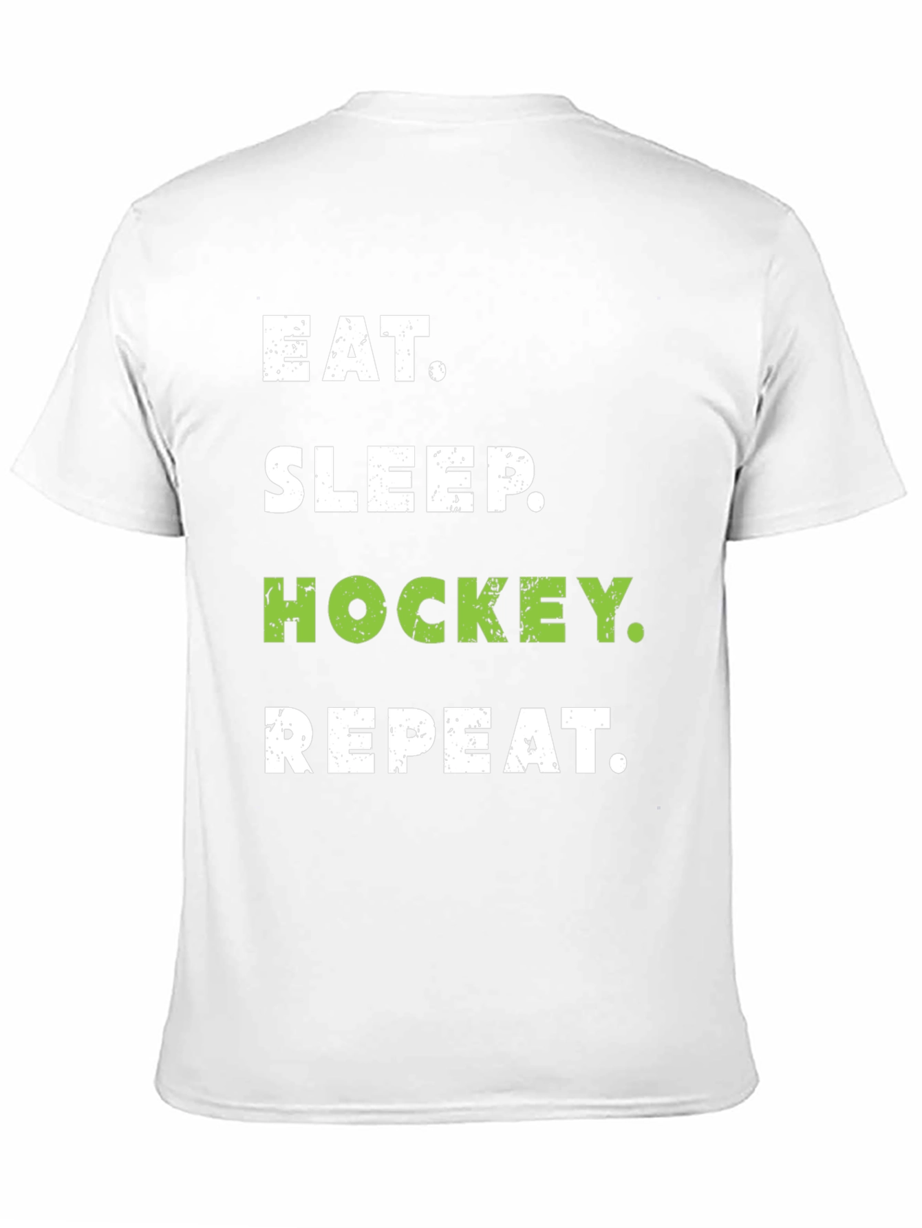 Eat Sleep Hockey Repeat Black T-Shirt