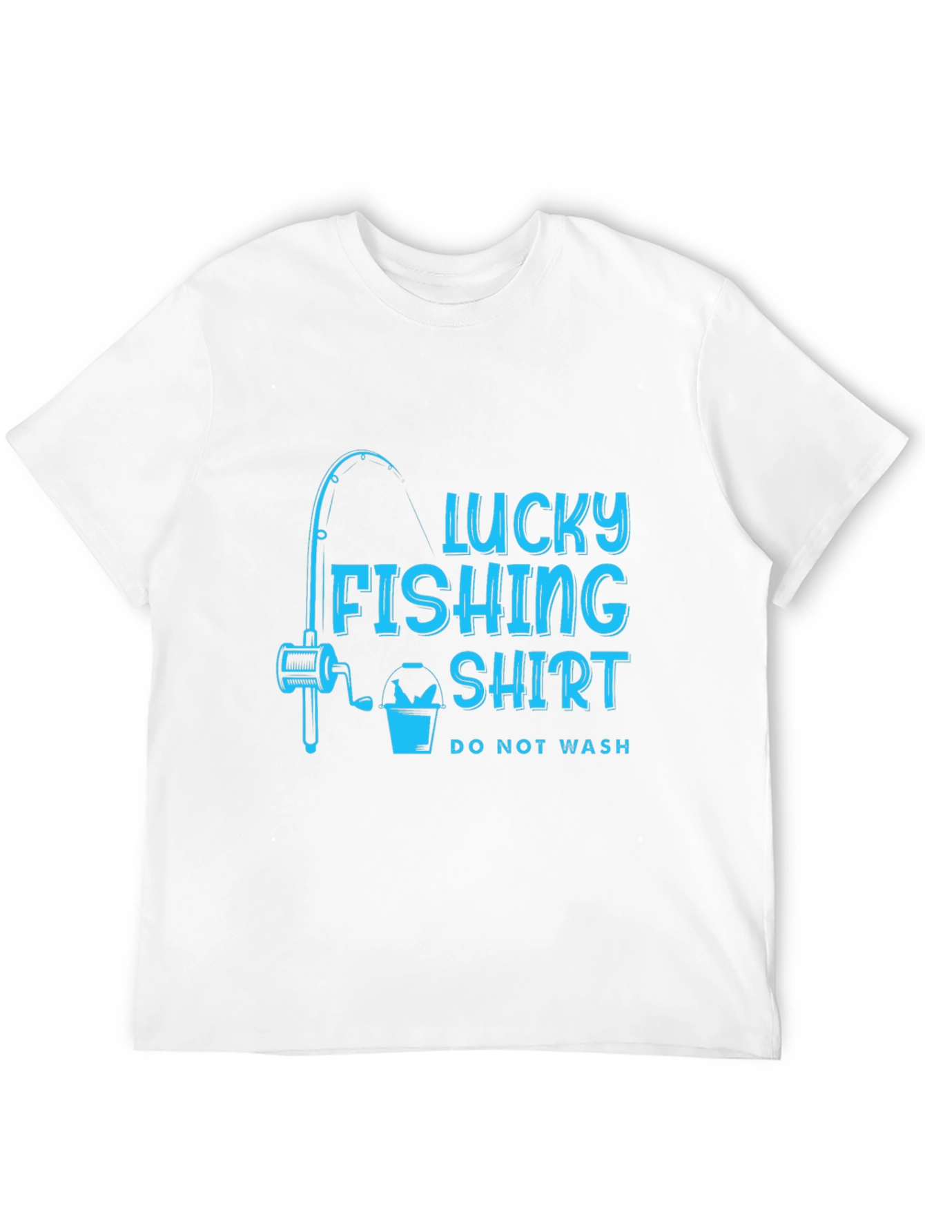 Lucky Fishing Shirt - Mens Black Tee