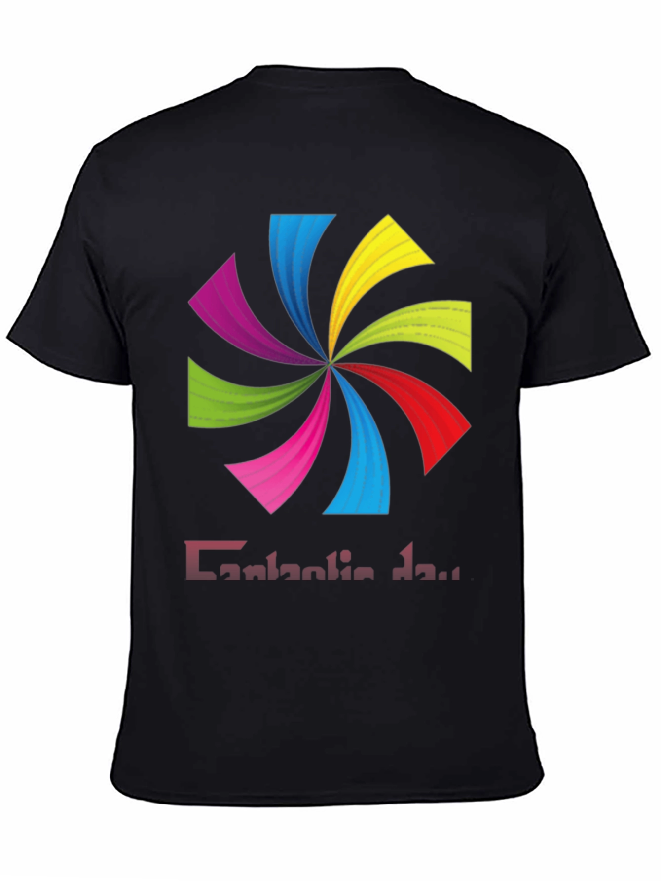 Colorful Swirl Graphic T-Shirt