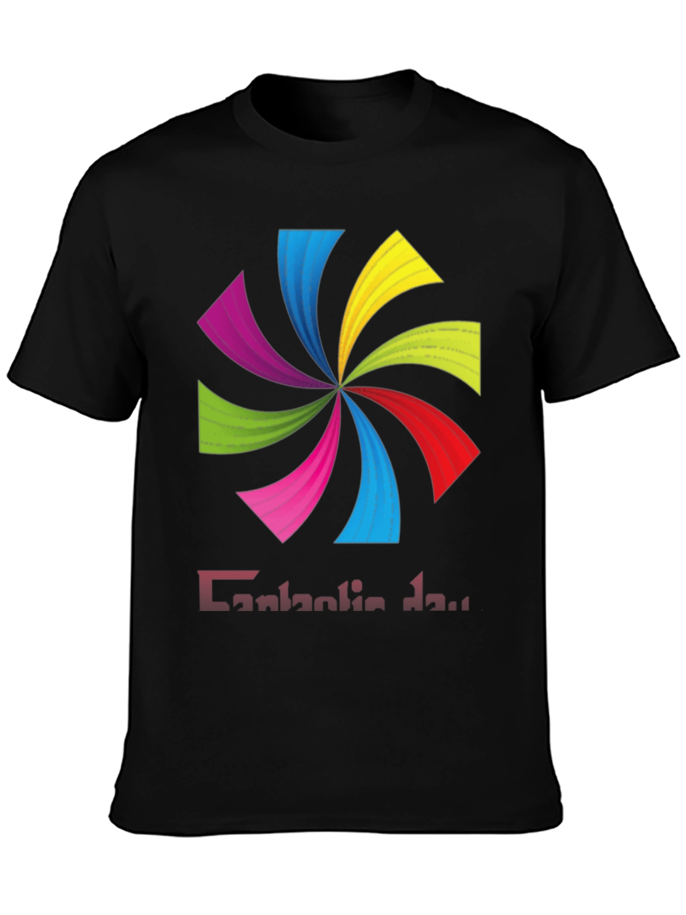 Colorful Swirl Graphic T-Shirt