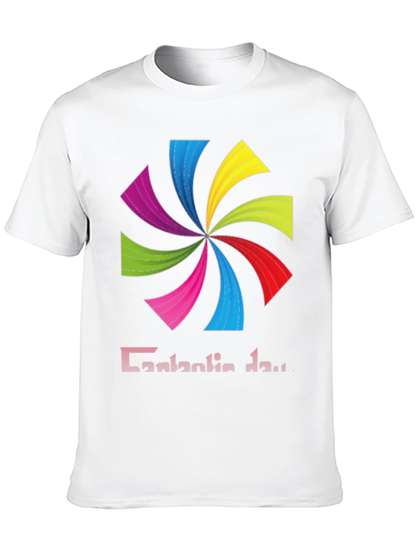 Colorful Swirl Graphic T-Shirt