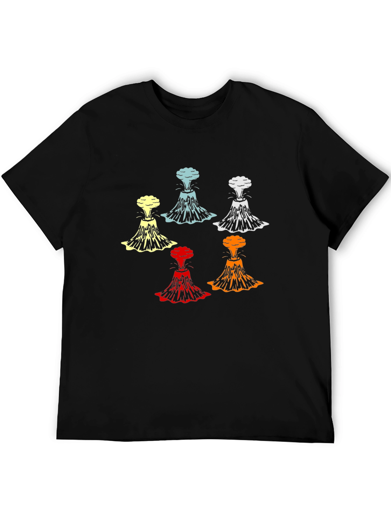 Volcano Explosion Graphic T-Shirt - Bold Design
