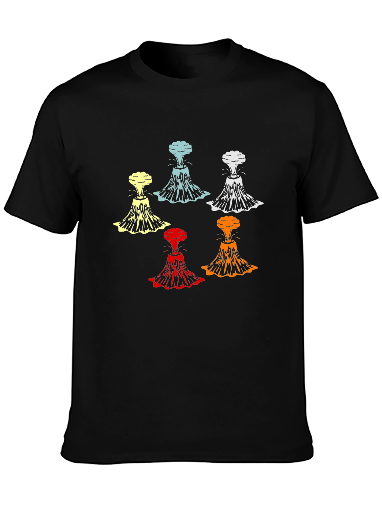 Volcano Explosion Graphic T-Shirt - Bold Design