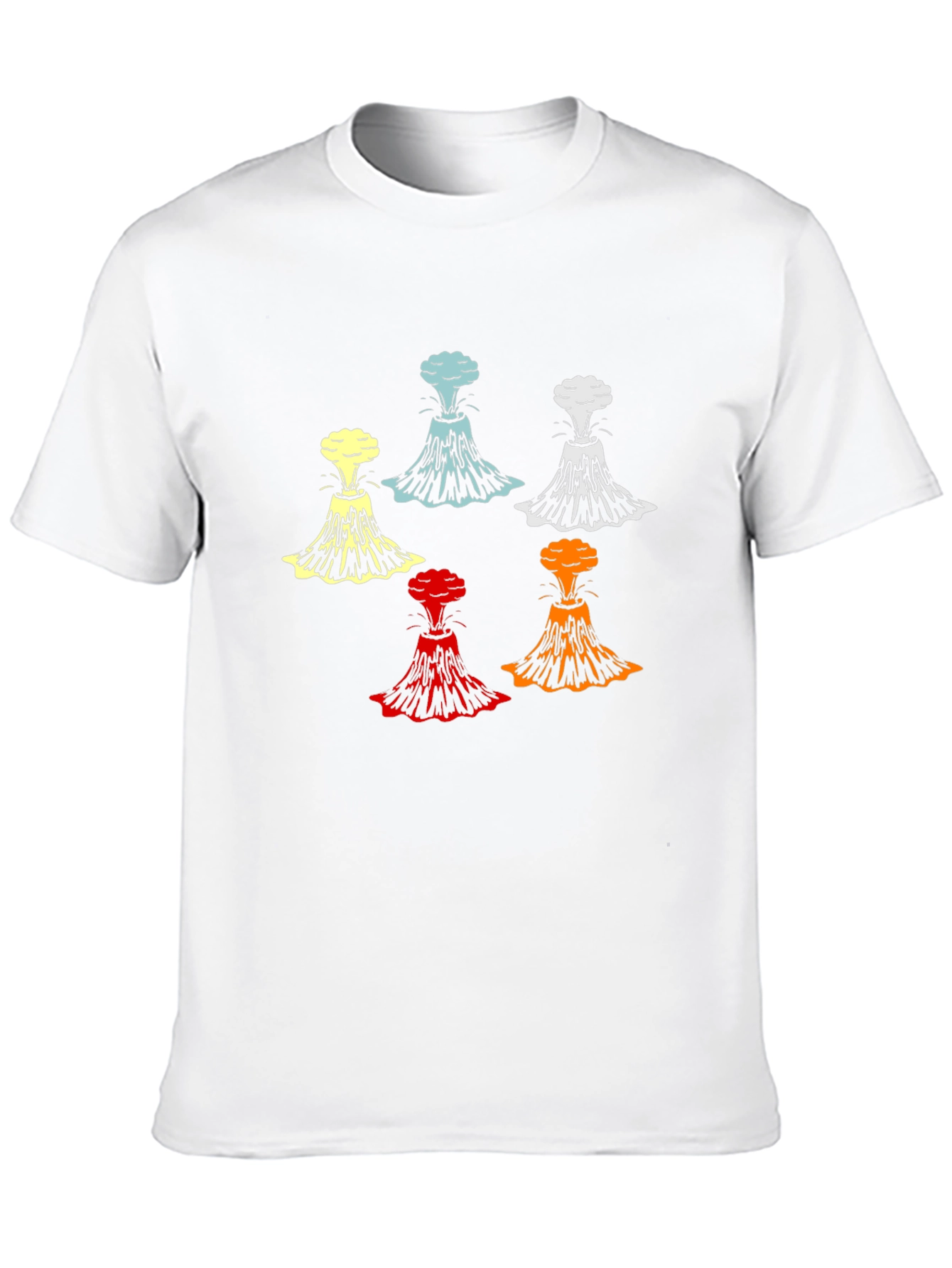 Volcano Explosion Graphic T-Shirt - Bold Design