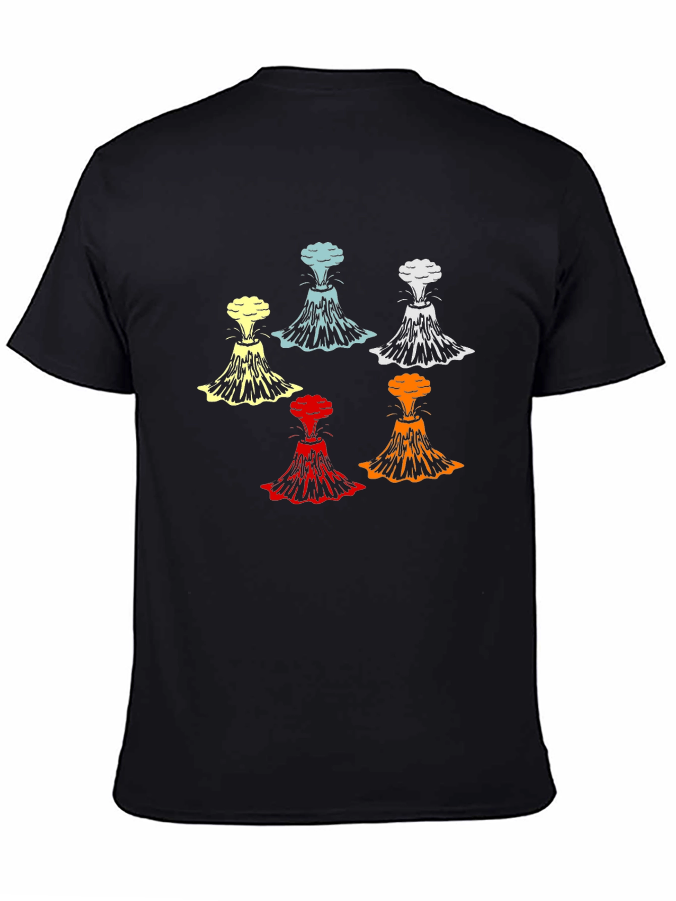 Volcano Explosion Graphic T-Shirt - Bold Design