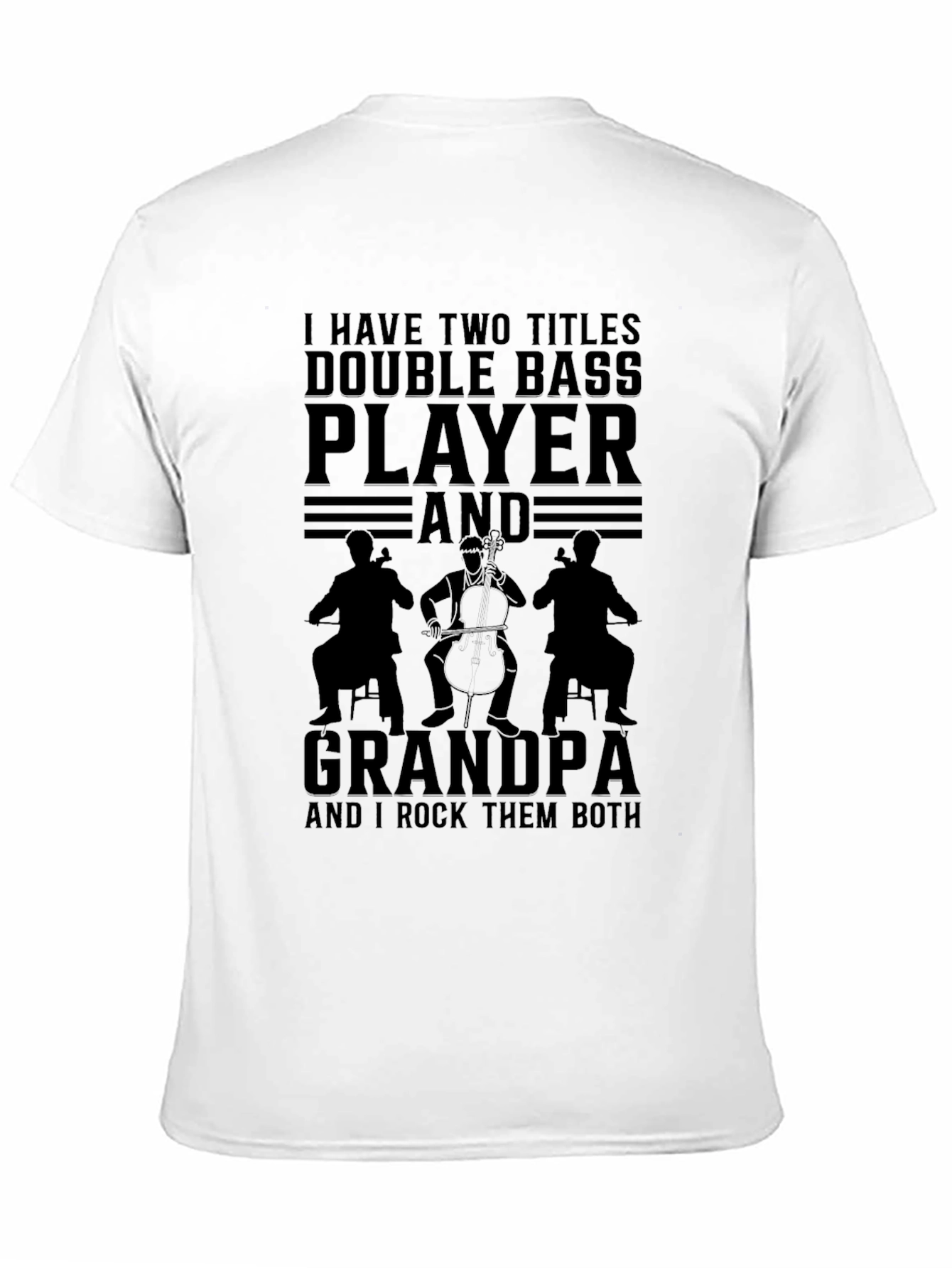 Double Bass Player Grandpa T-Shirt