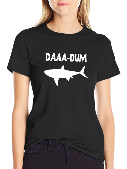 Daaa-Dum Shark Graphic Tee - Black