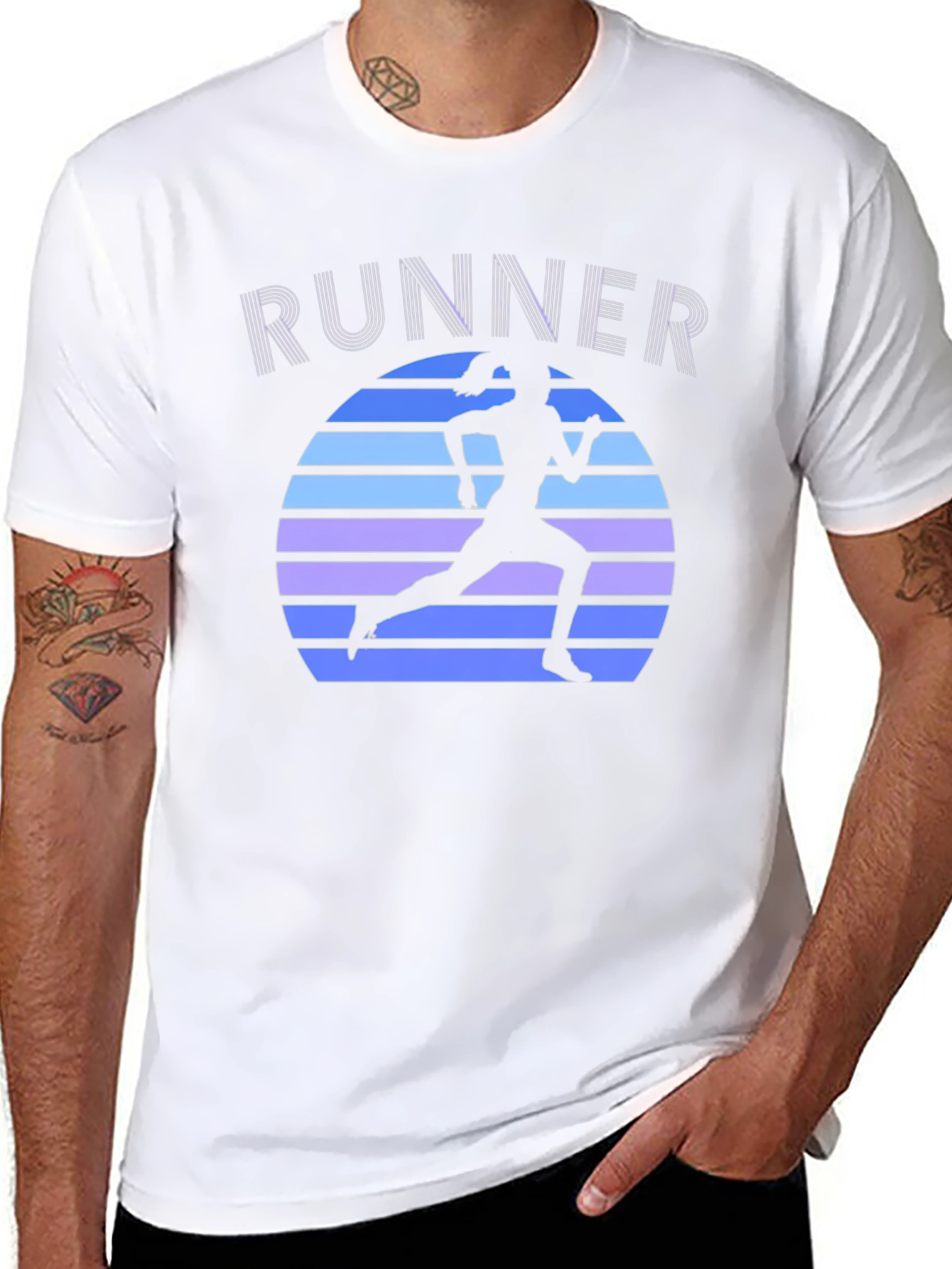 Retro Runner Graphic Tee - Cool Running Shirt