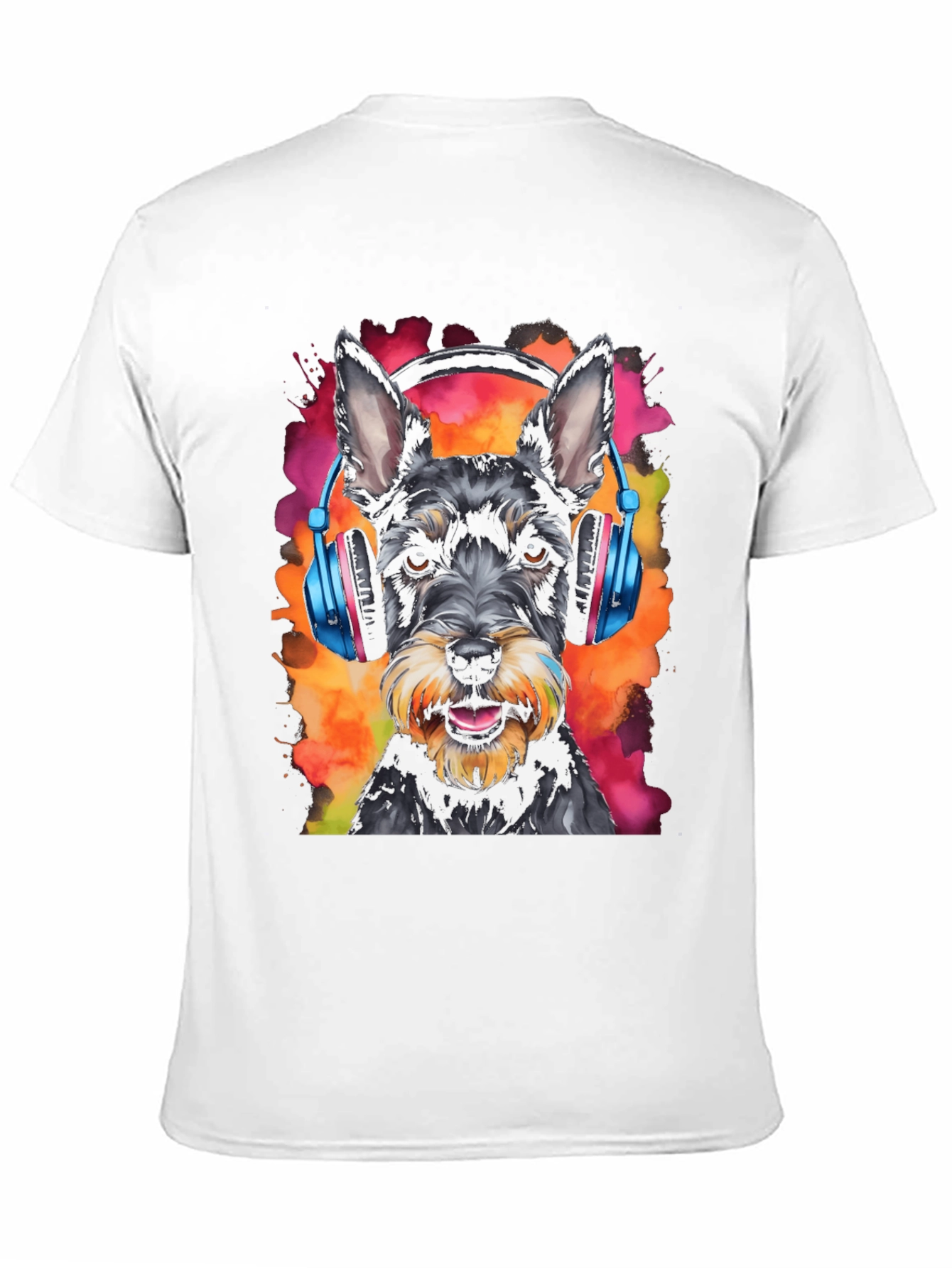 Dog Wearing Headphones Graphic Tee