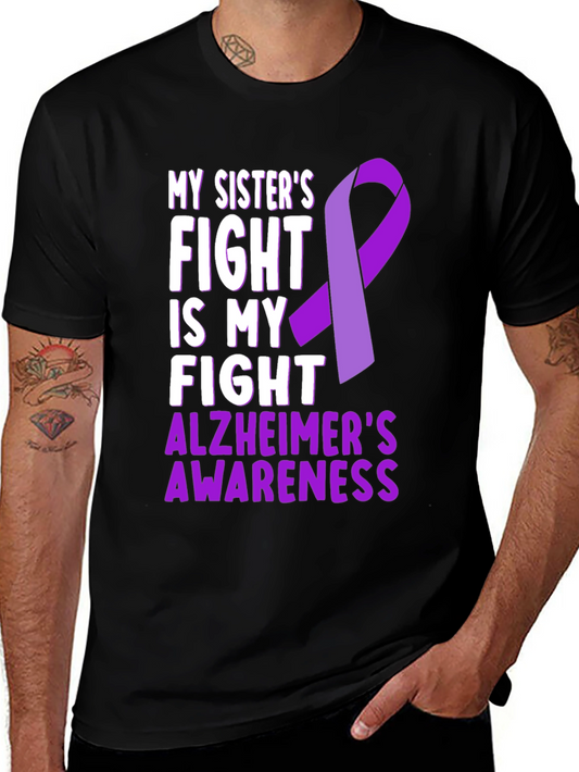 Alzheimers Awareness T-Shirt - Sisters Fight