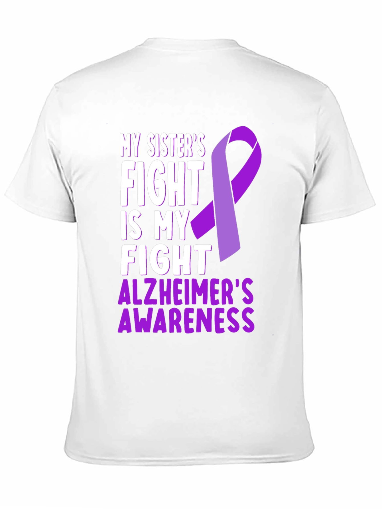 Alzheimers Awareness T-Shirt - Sisters Fight