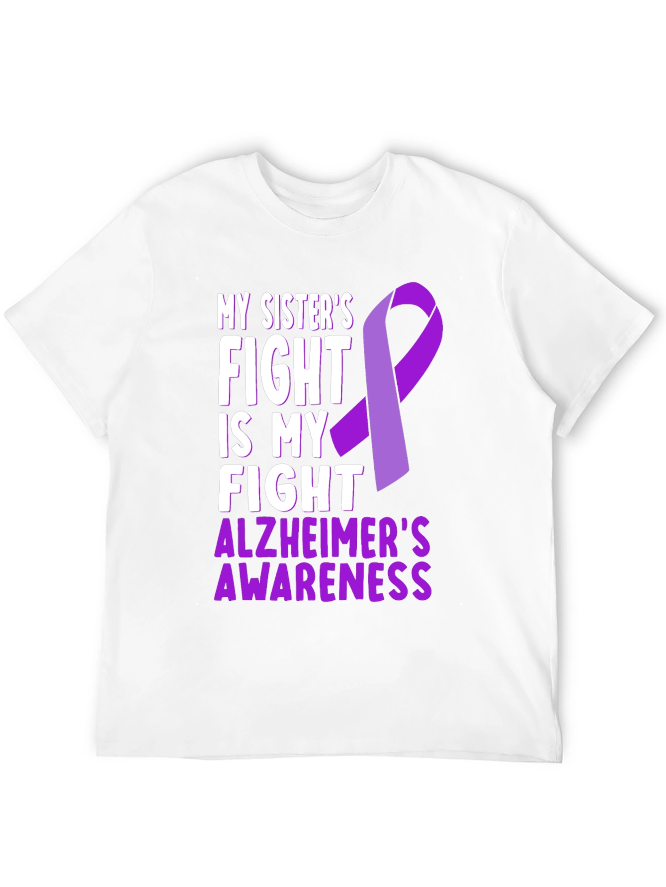 Alzheimers Awareness T-Shirt - Sisters Fight