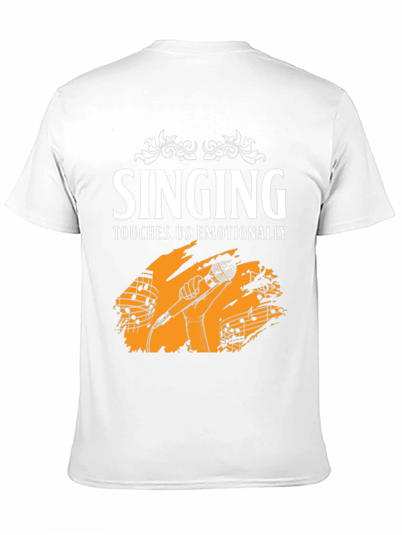 Singing Touches Us Emotionally Black T-Shirt
