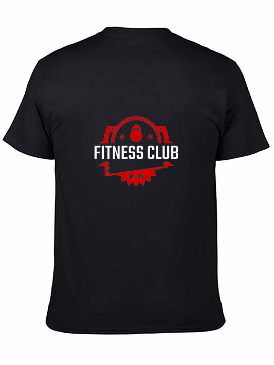 Fitness Club Graphic Tee - Black
