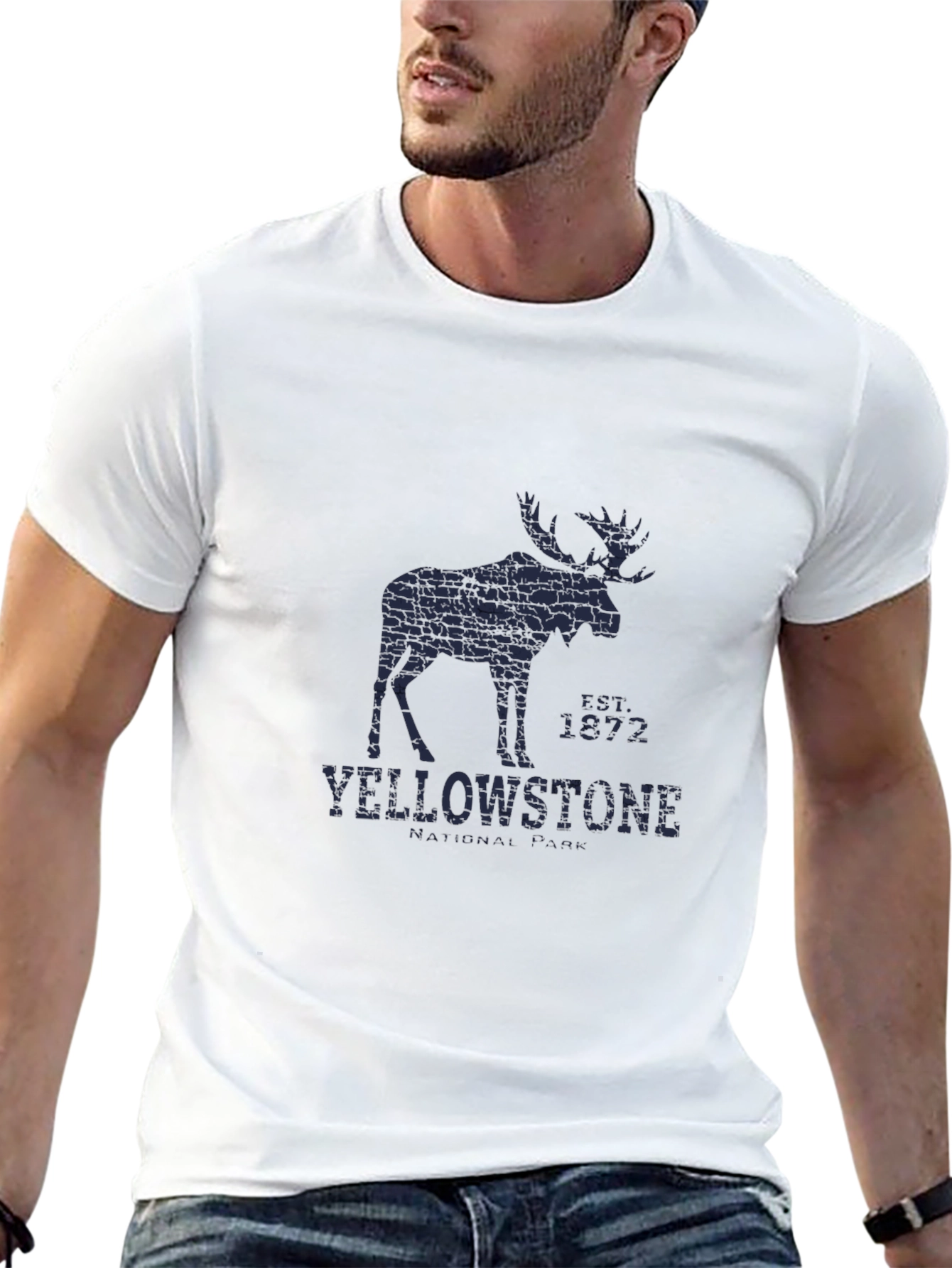 Yellowstone National Park Moose Graphic Tee