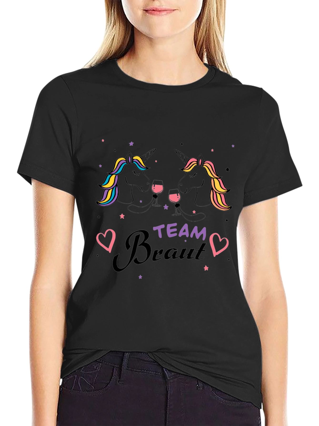 Team Braut Unicorn T-Shirt