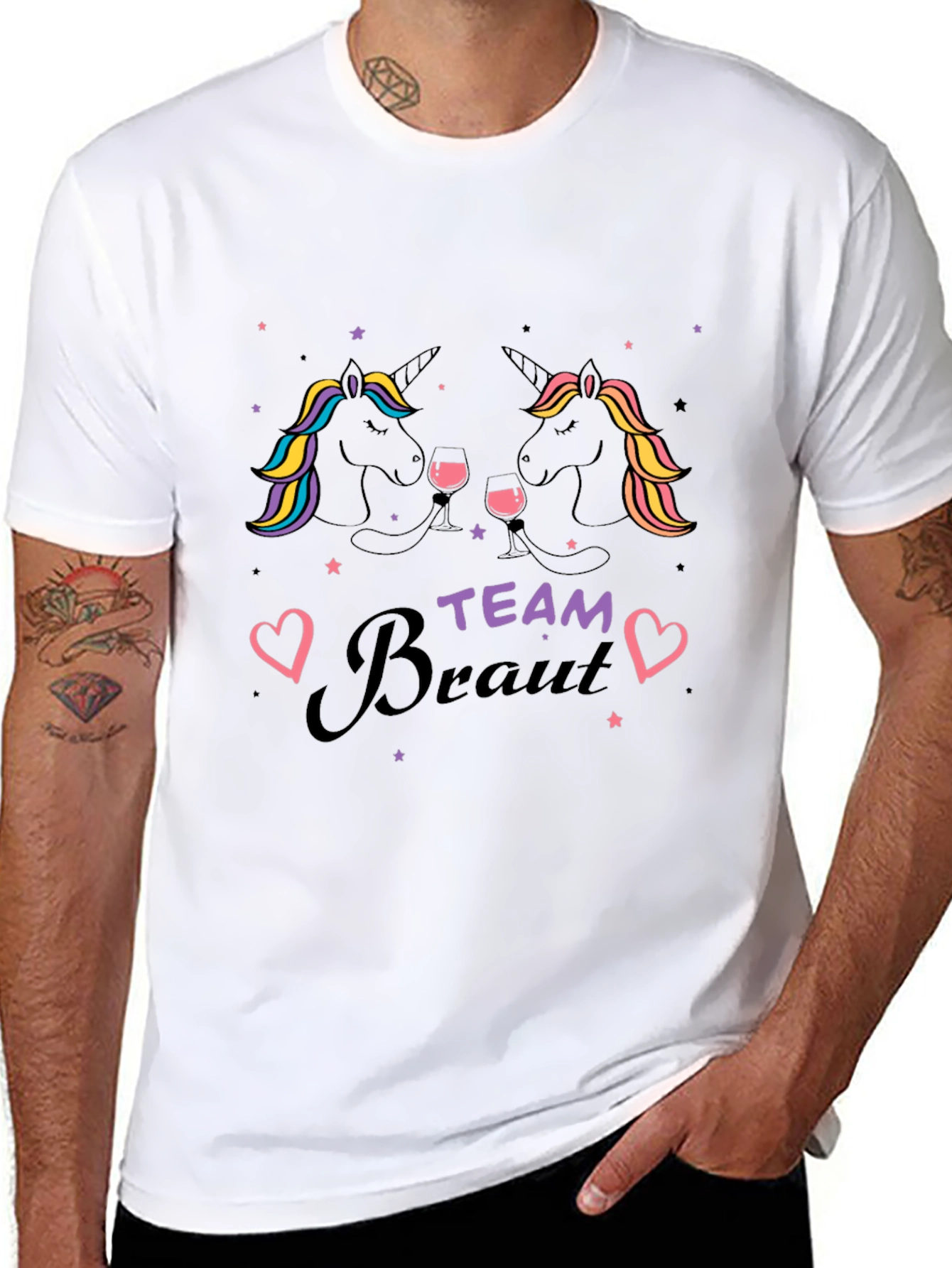 Team Braut Unicorn T-Shirt