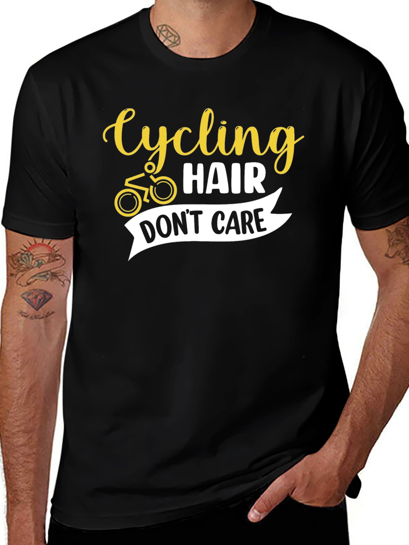 Cycling Hair Dont Care Graphic Tee