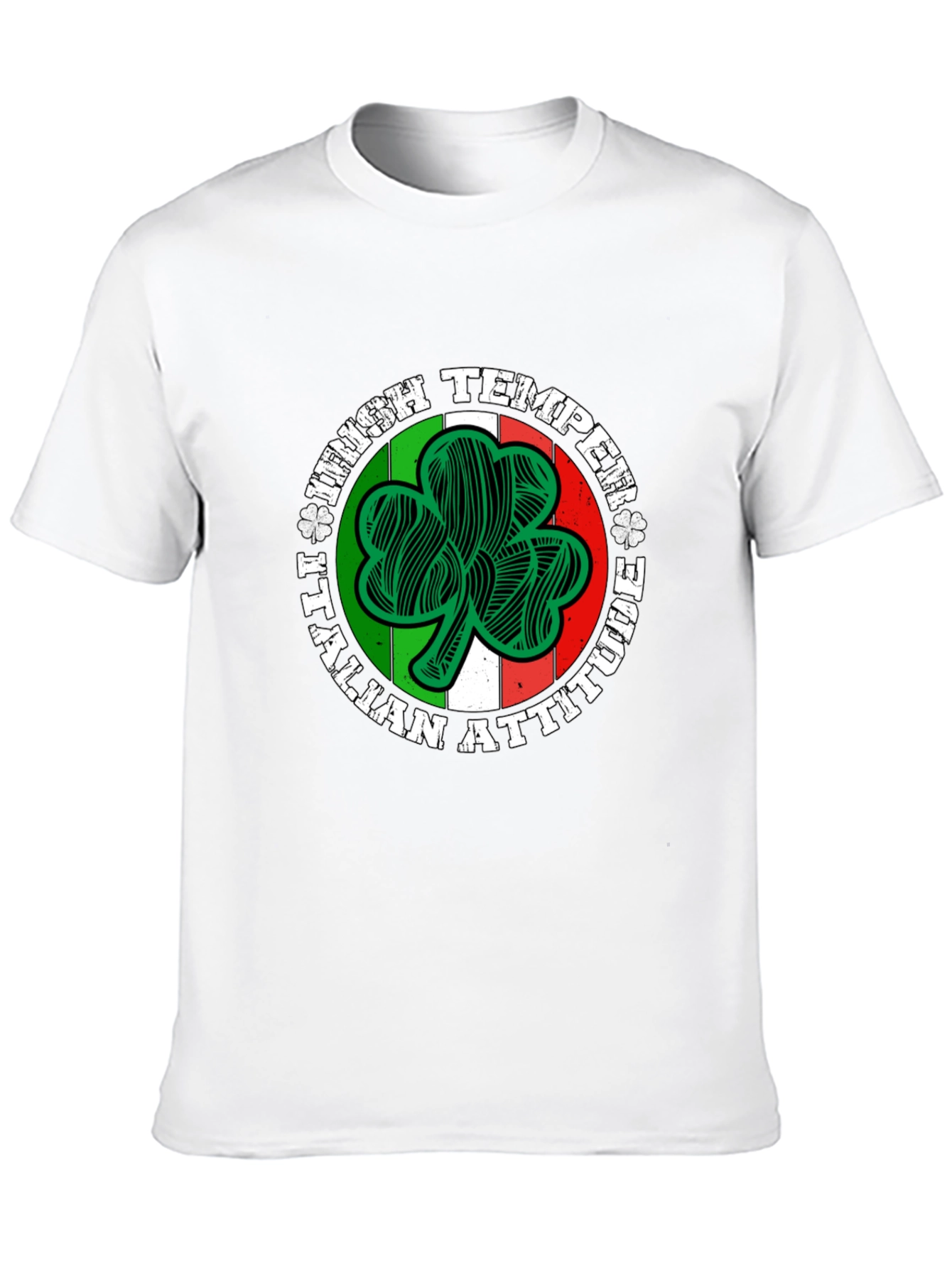 Irish Temper Italian Attitude Black T-Shirt