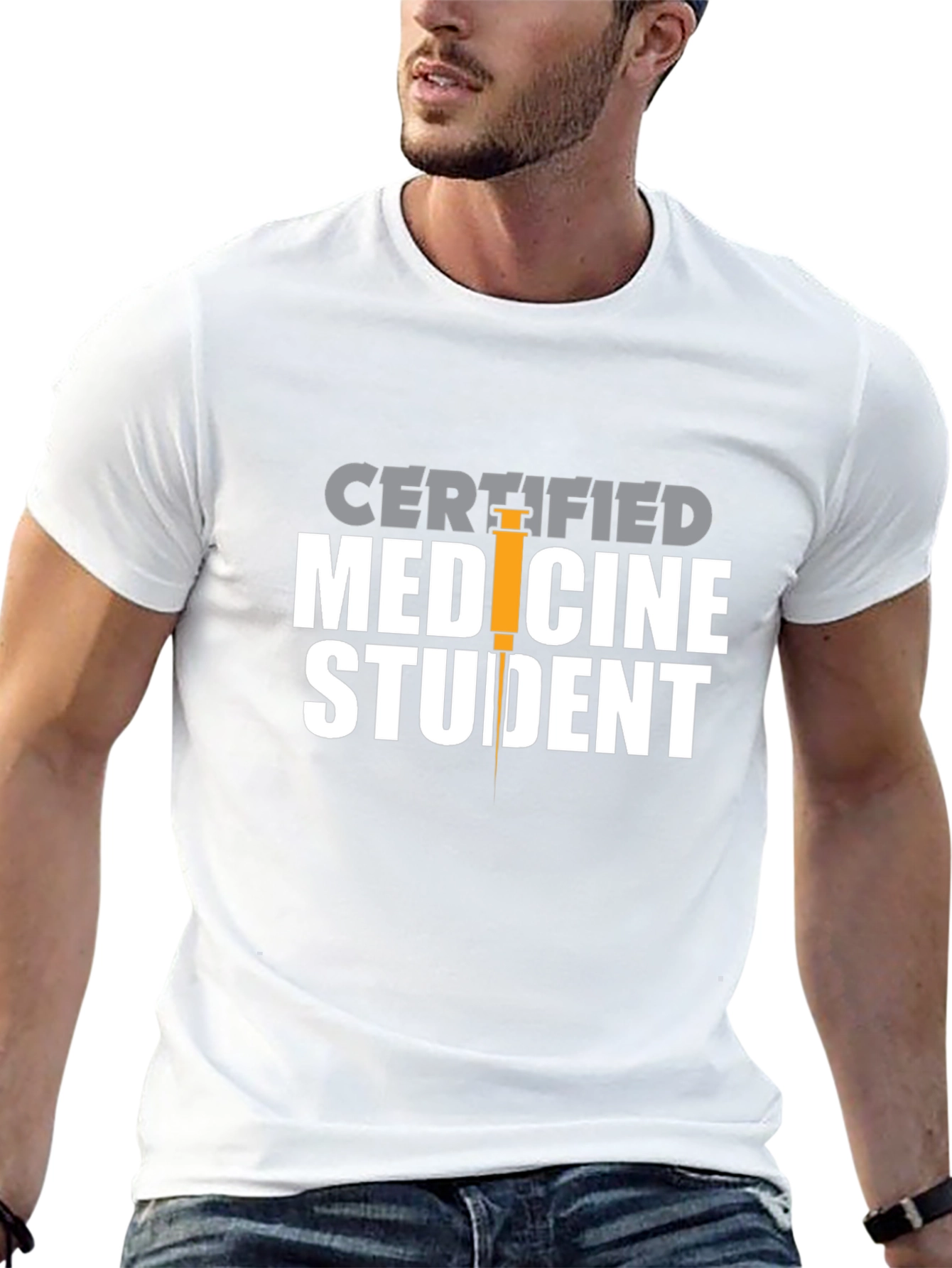 Certified Medicine Student T-Shirt - Black