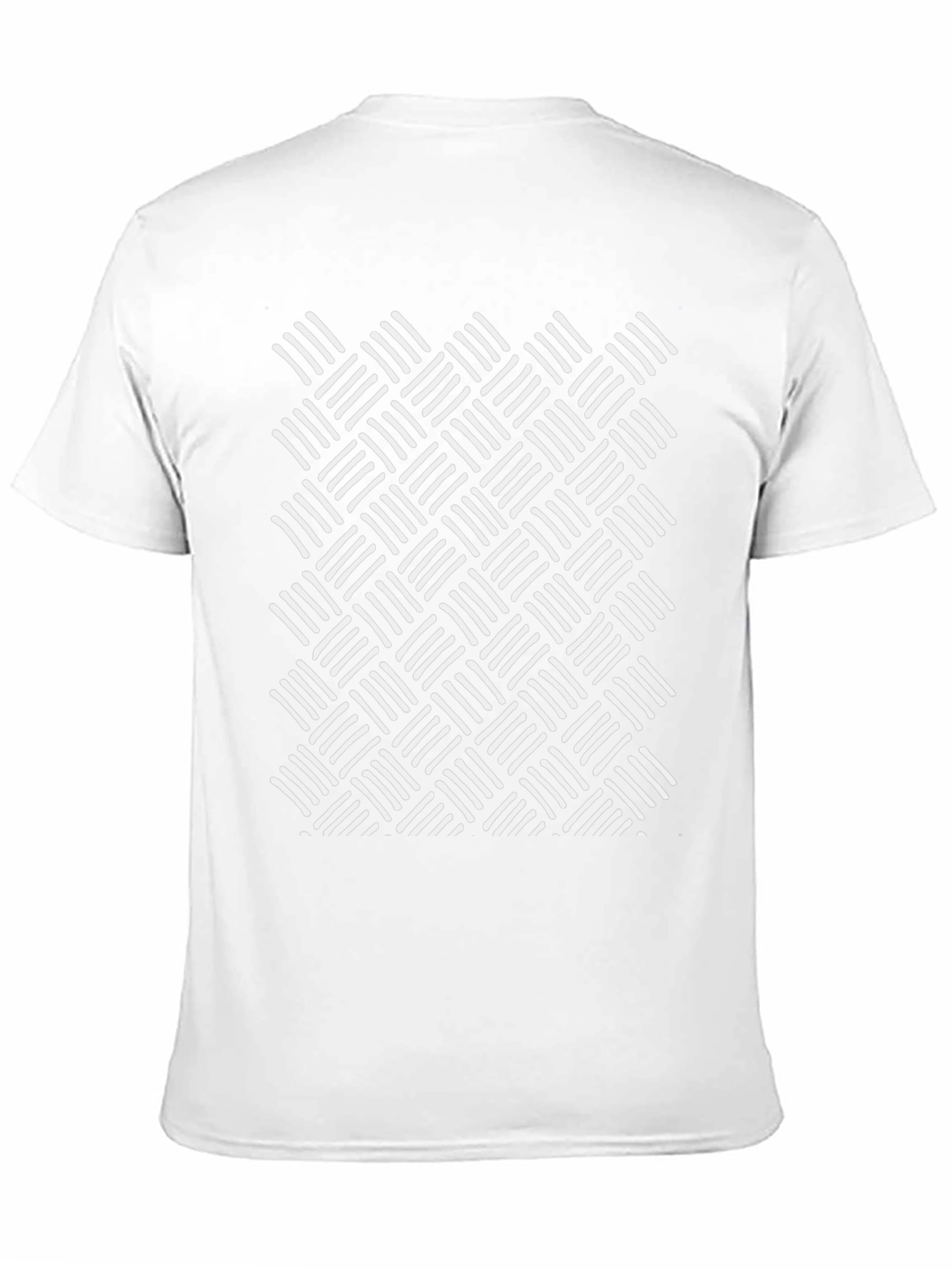 Abstract Woven Pattern Black T-Shirt