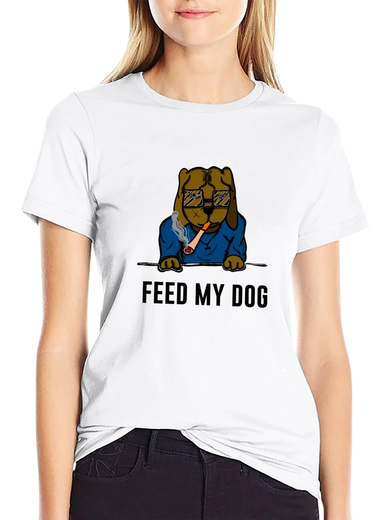 Feed My Dog T-Shirt - Cool Graphic Tee