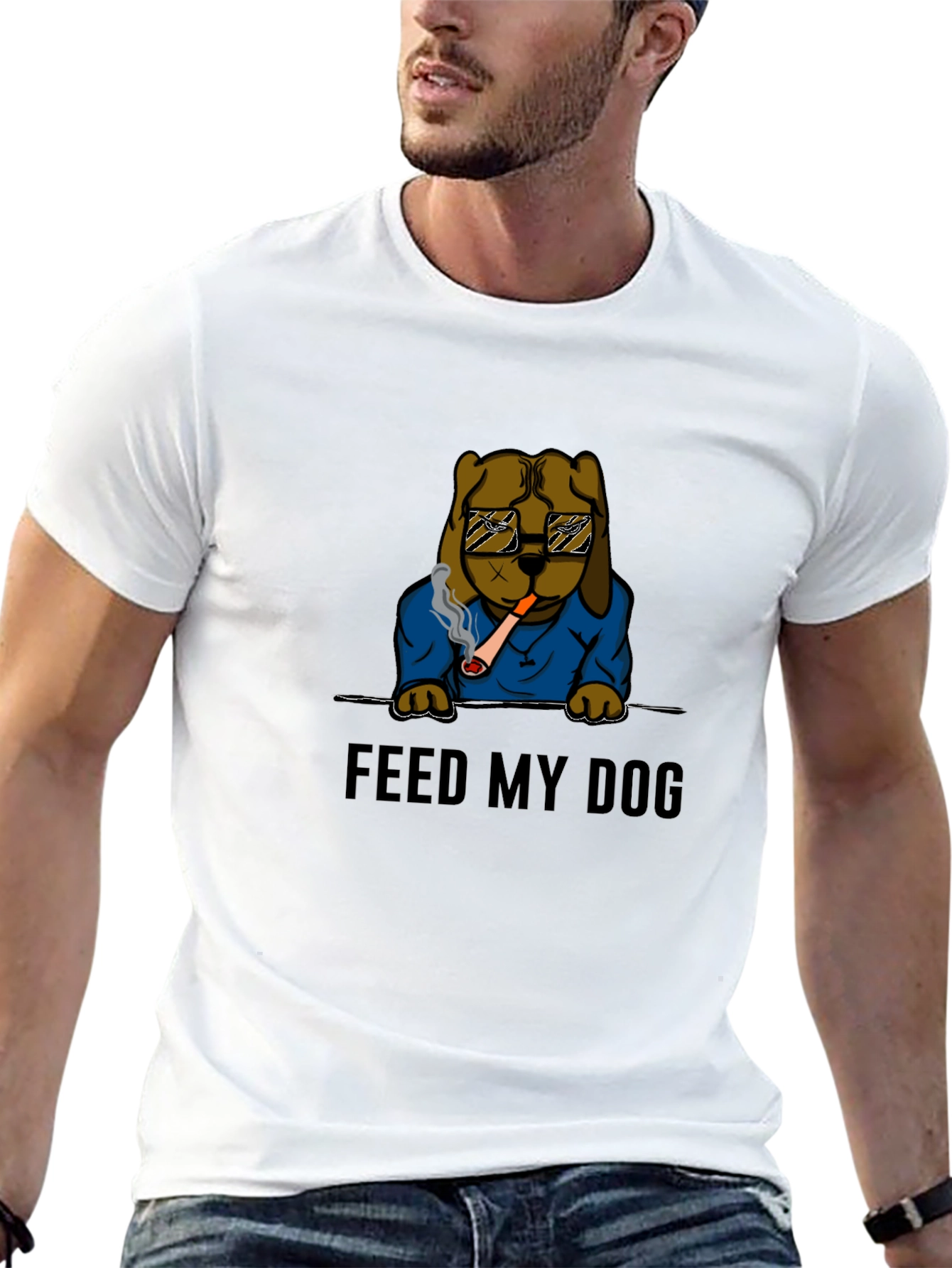 Feed My Dog T-Shirt - Cool Graphic Tee
