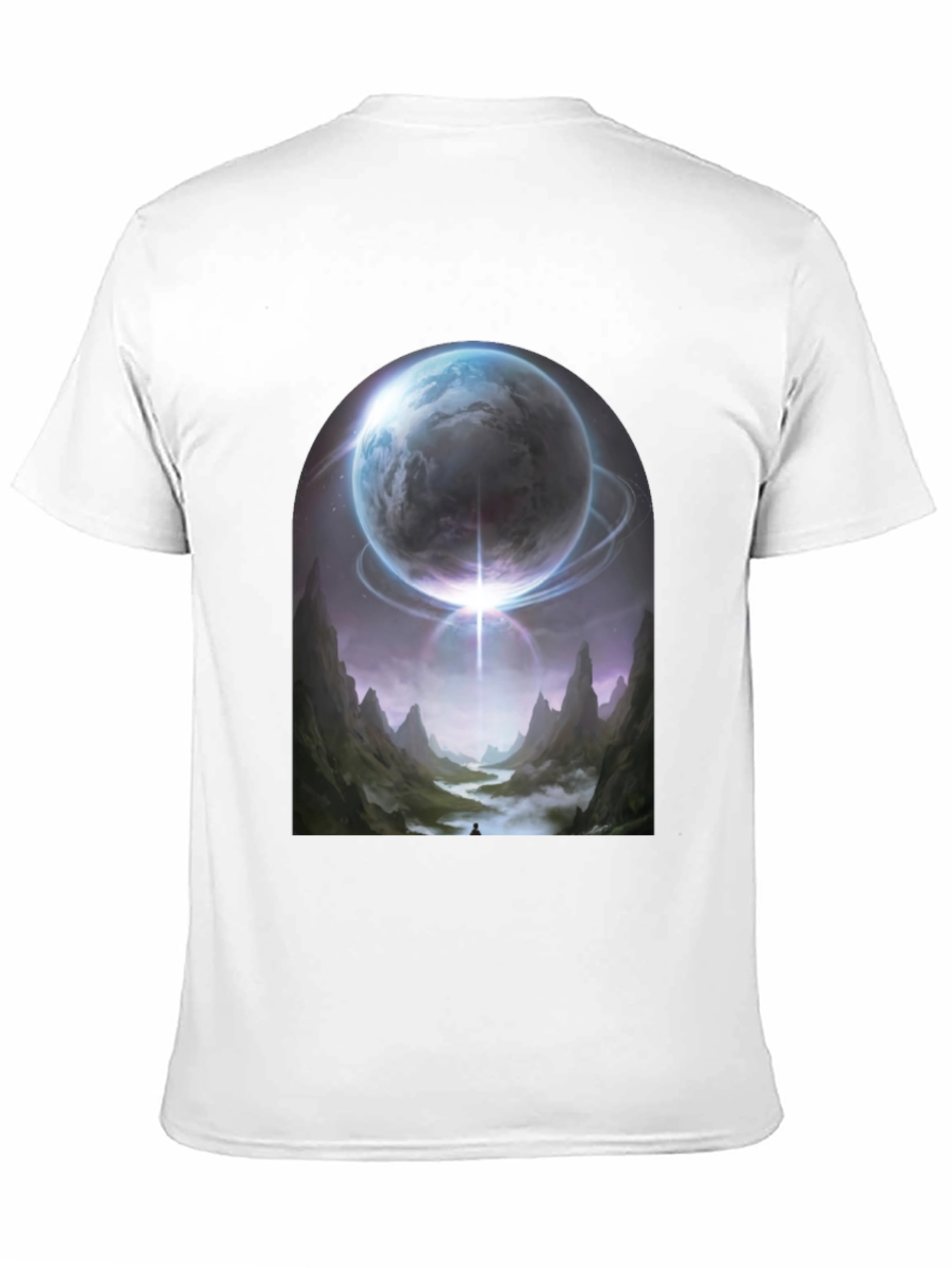Cosmic Portal Graphic Tee - Black T-Shirt