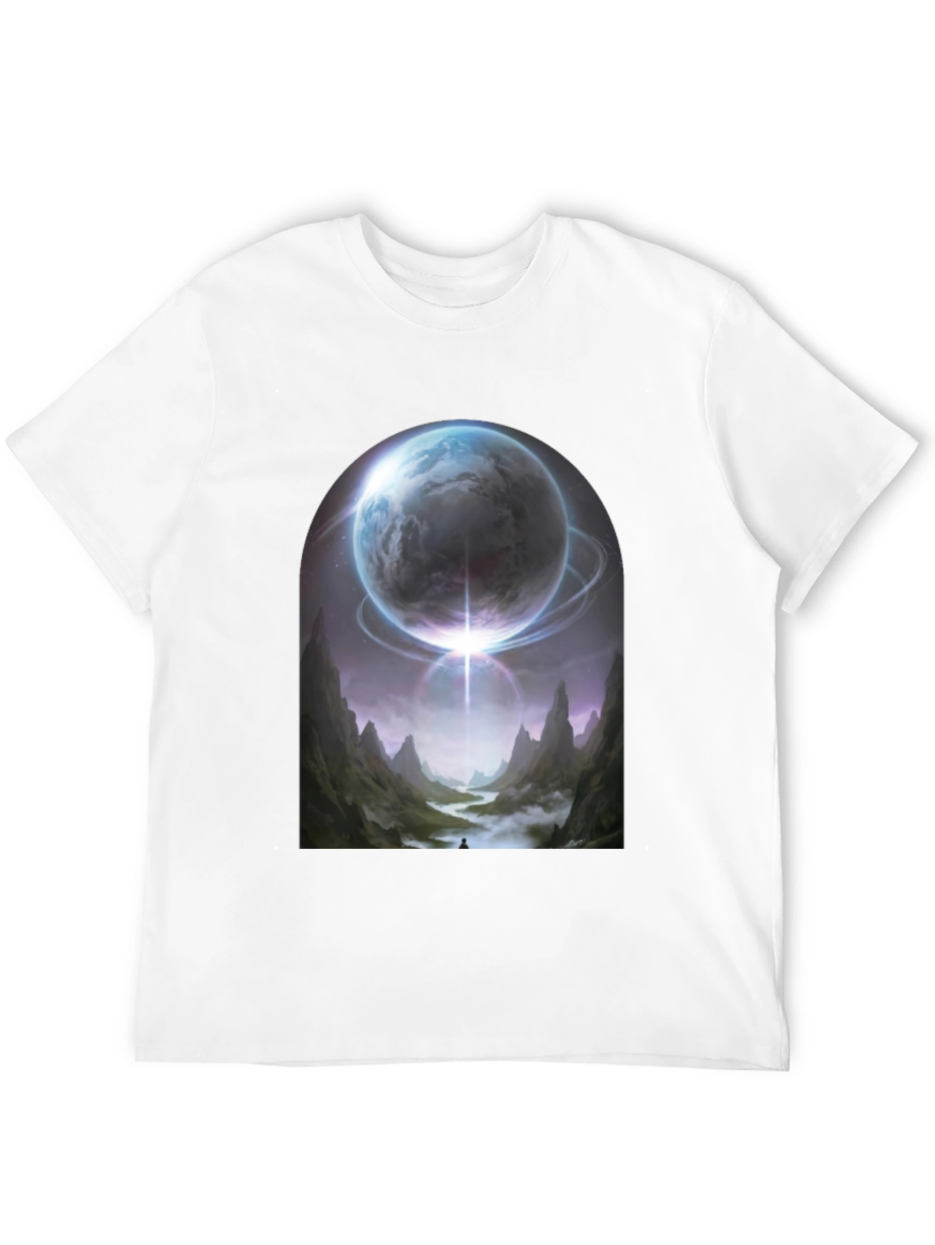Cosmic Portal Graphic Tee - Black T-Shirt