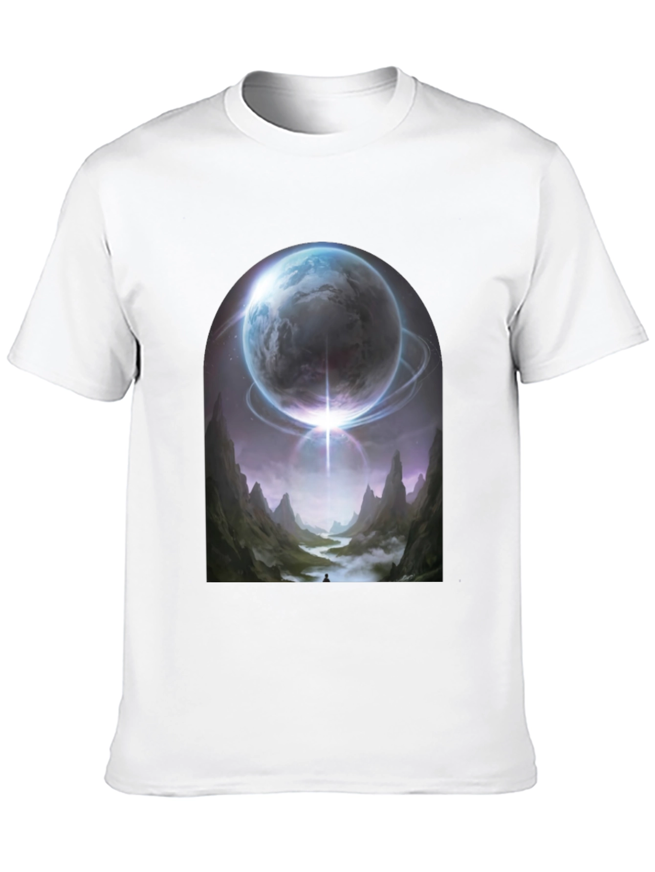 Cosmic Portal Graphic Tee - Black T-Shirt