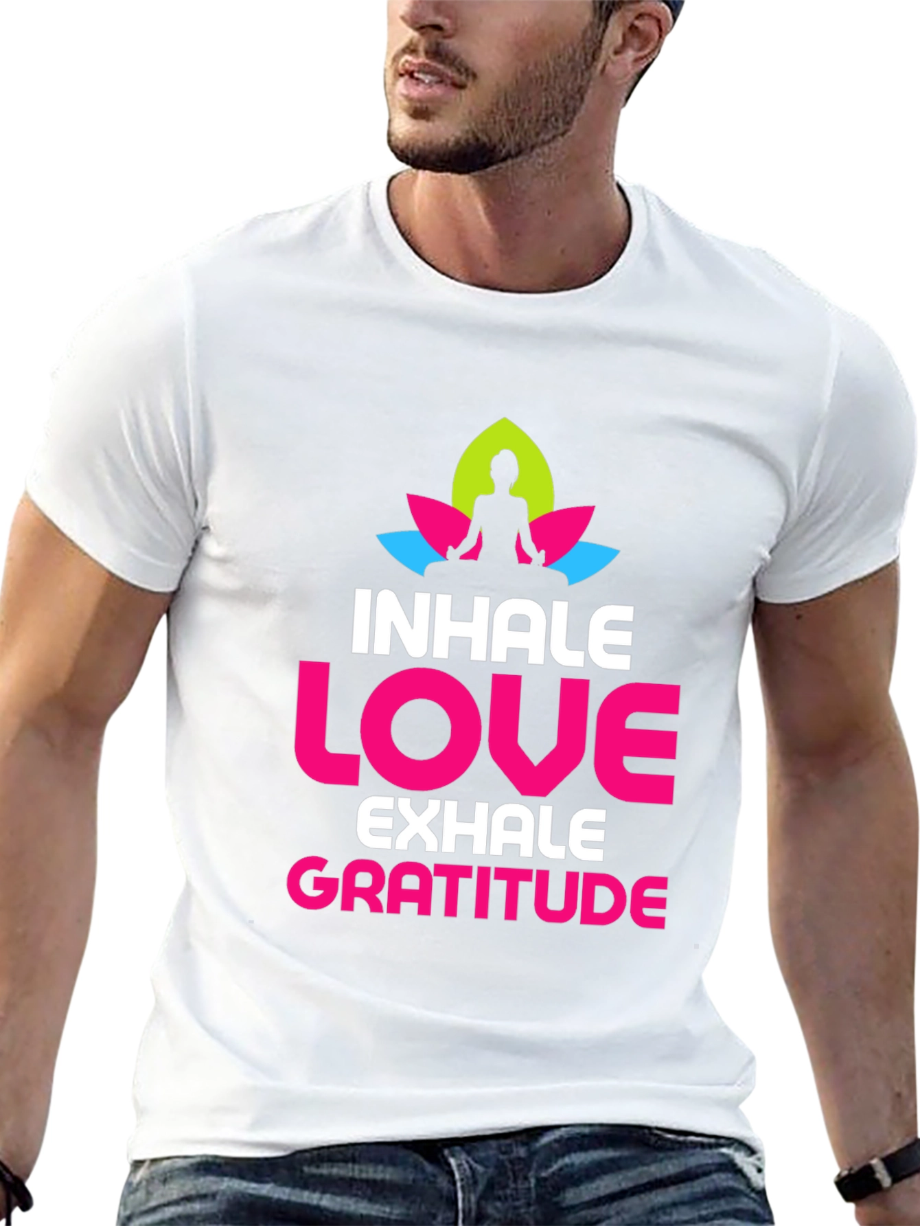 Inhale Love Gratitude Graphic T-Shirt