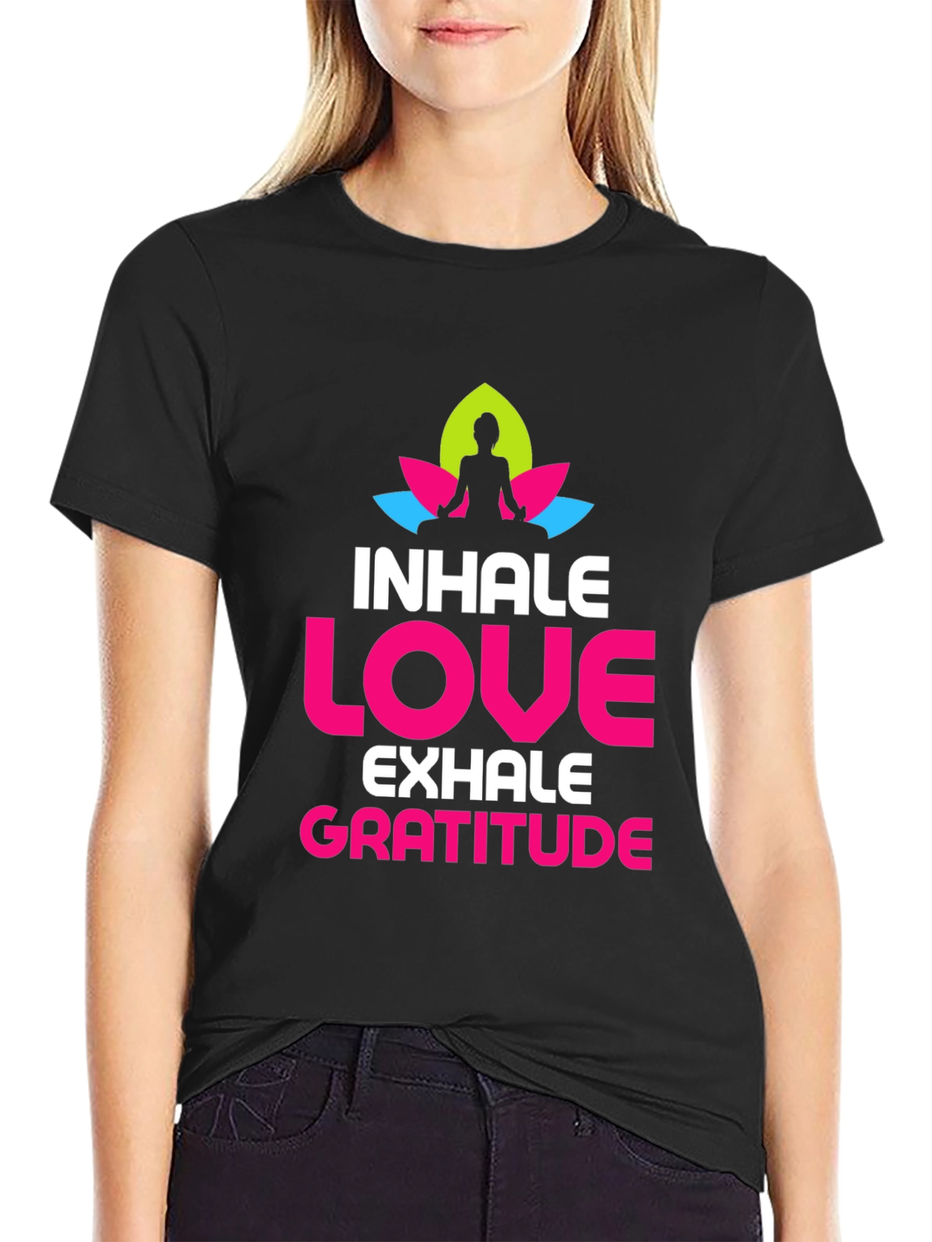 Inhale Love Gratitude Graphic T-Shirt