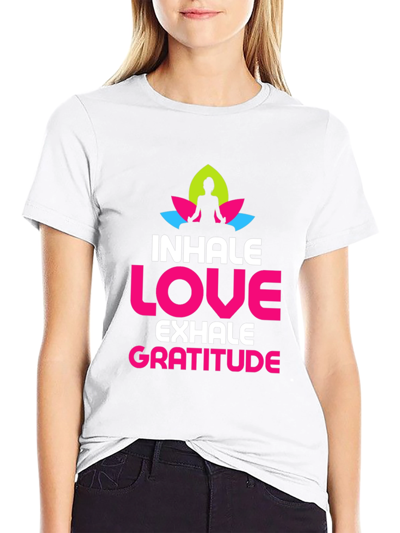 Inhale Love Gratitude Graphic T-Shirt