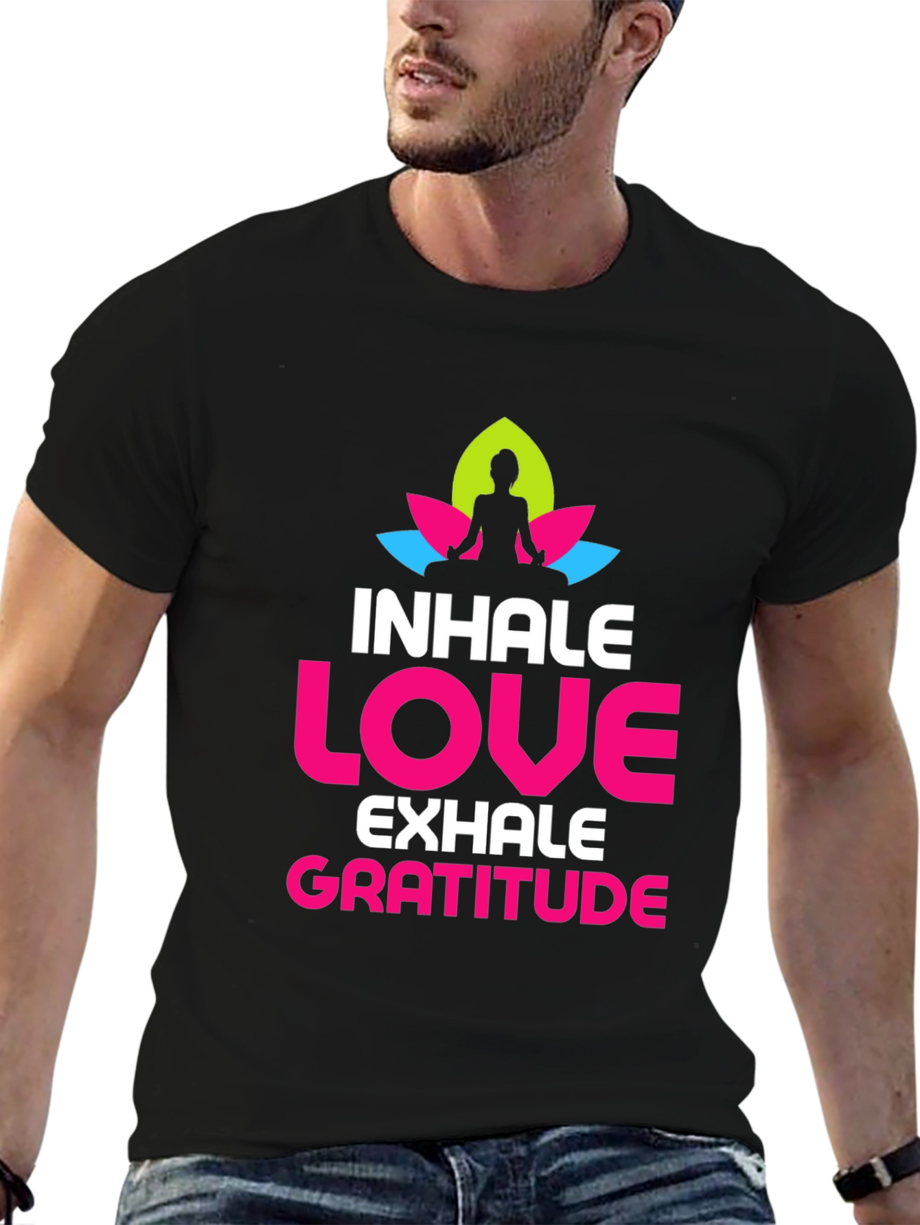 Inhale Love Gratitude Graphic T-Shirt
